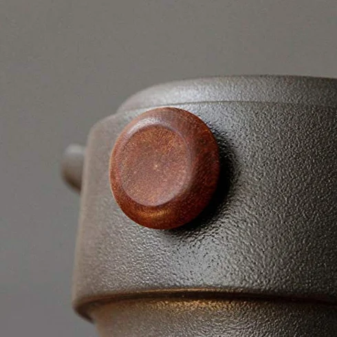 Ceramica Tazza da tè giapponese fatta a mano con coperchio portatile da viaggio ufficio