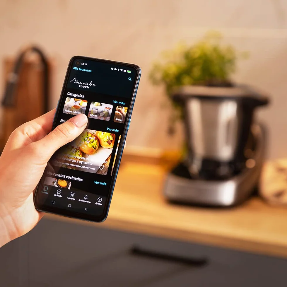 Cecotec Robot da Cucina Multifunzione Mambo 11090. 1600W, 37 Funzioni, APP, Bilancia e Brocca da 3,3 Litri in Acciaio Inox Adatto per Lavastoviglie, Ricettario e Accessori