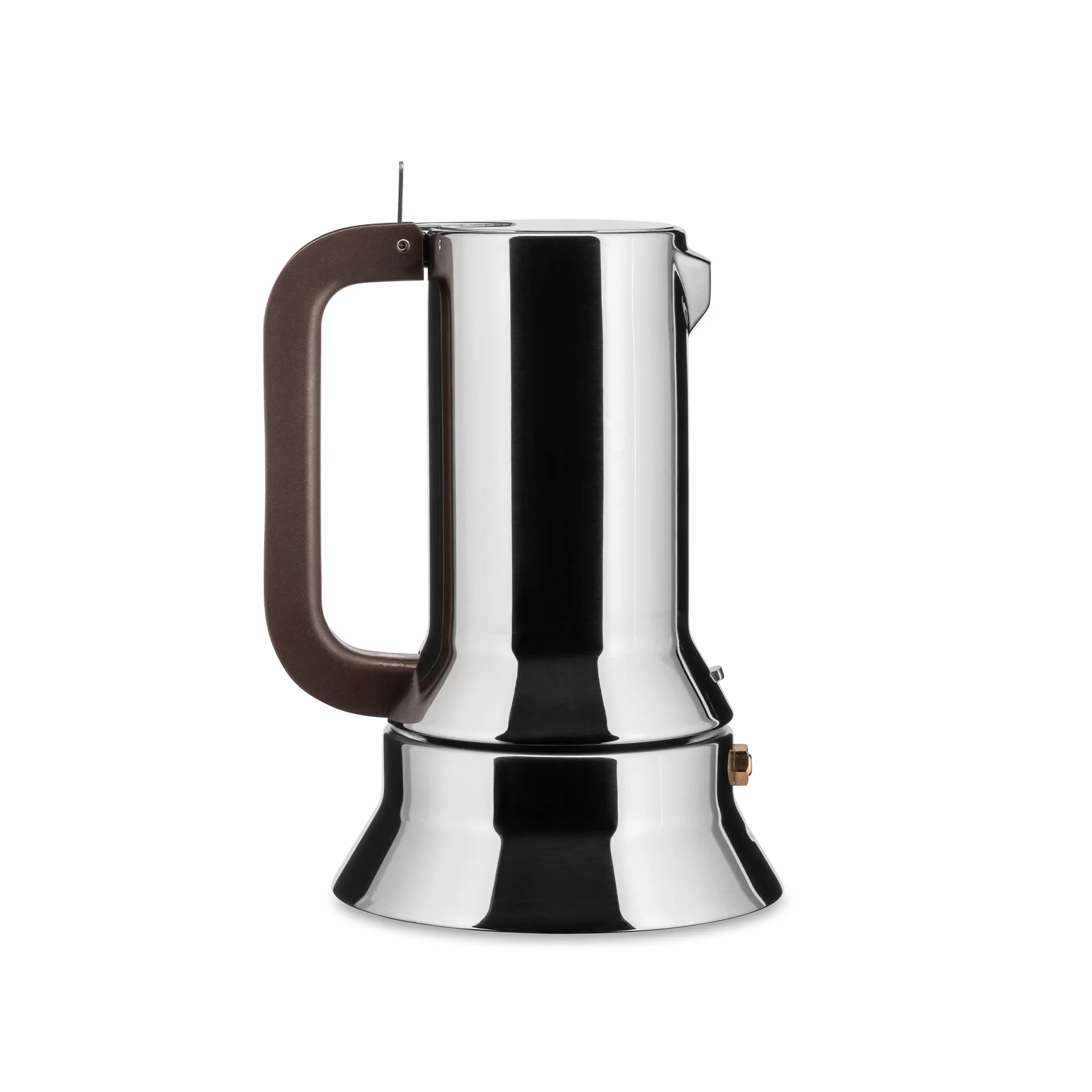 Alessi 9090/3 - Caffettiera di Design con Fondo a Induzione in Acciaio Inossidabile 18/10, 3 Tazze