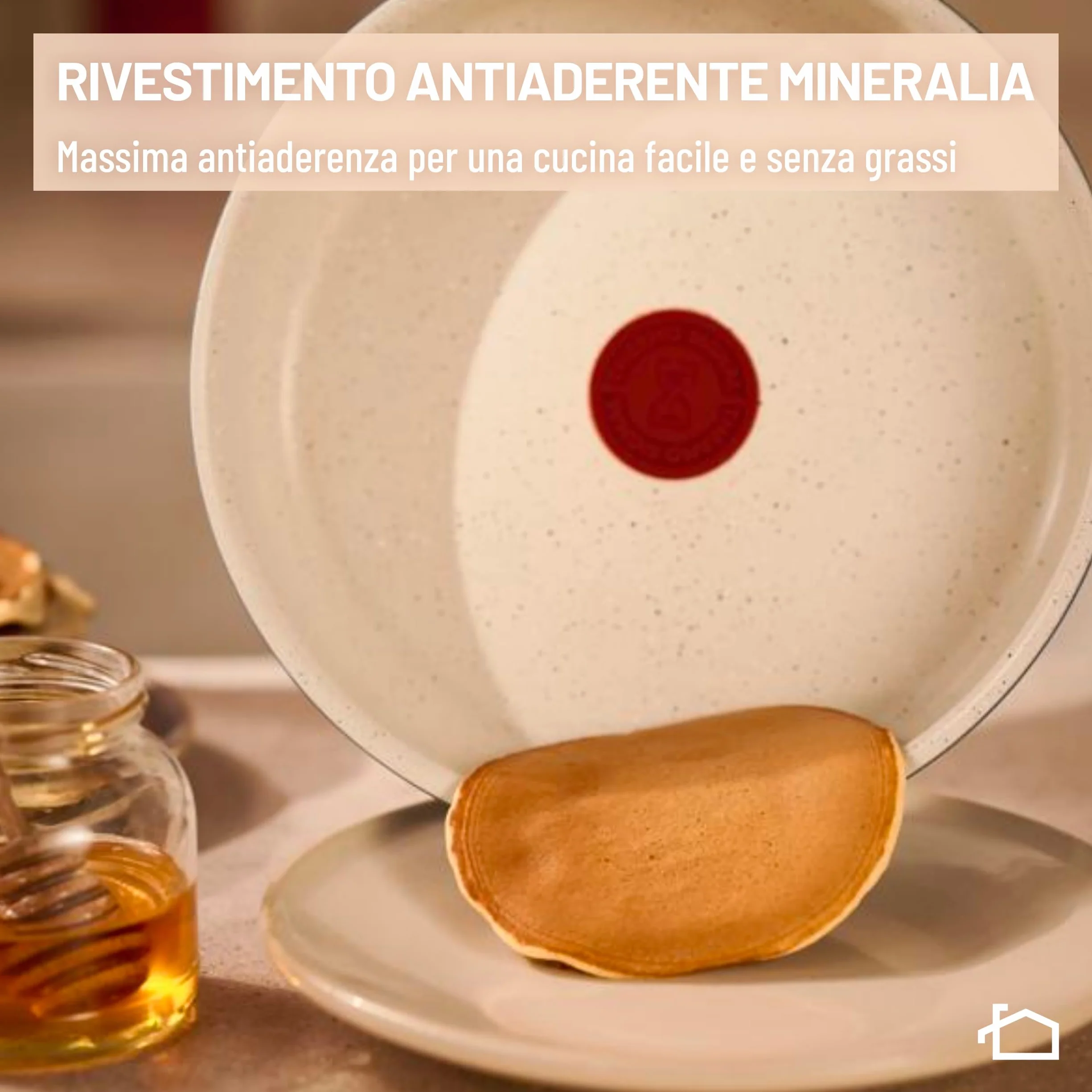 Lagostina Ingenio Pastel Set di Padelle Antiaderenti 4 Pezzi con Manico Rimovibile Compatibili Induzione Forno