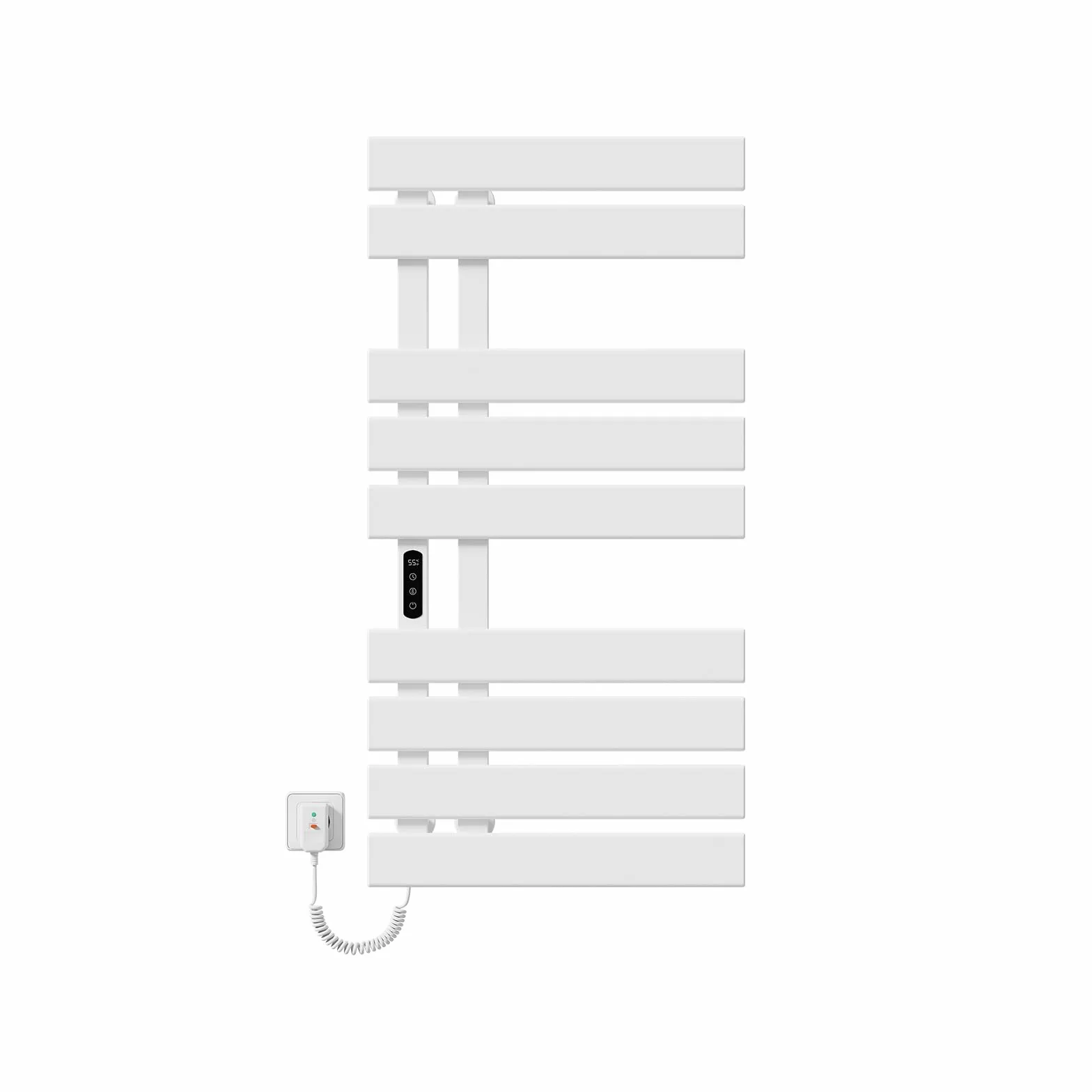 EMKE Scaldasalviette Elettrico 1000x500mm 320W Bianco, Lato Sinistro con Schermo Tattile, Controllo Wi-Fi e Funzione Timer