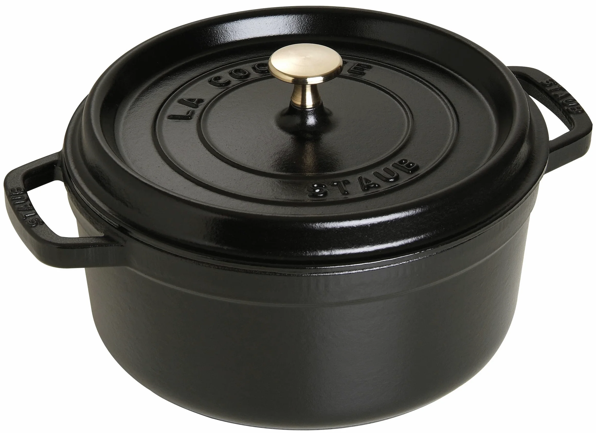 STAUB La Cocotte Casseruola tonda, 6.7 L, Ghisa, Nero, 28 cm