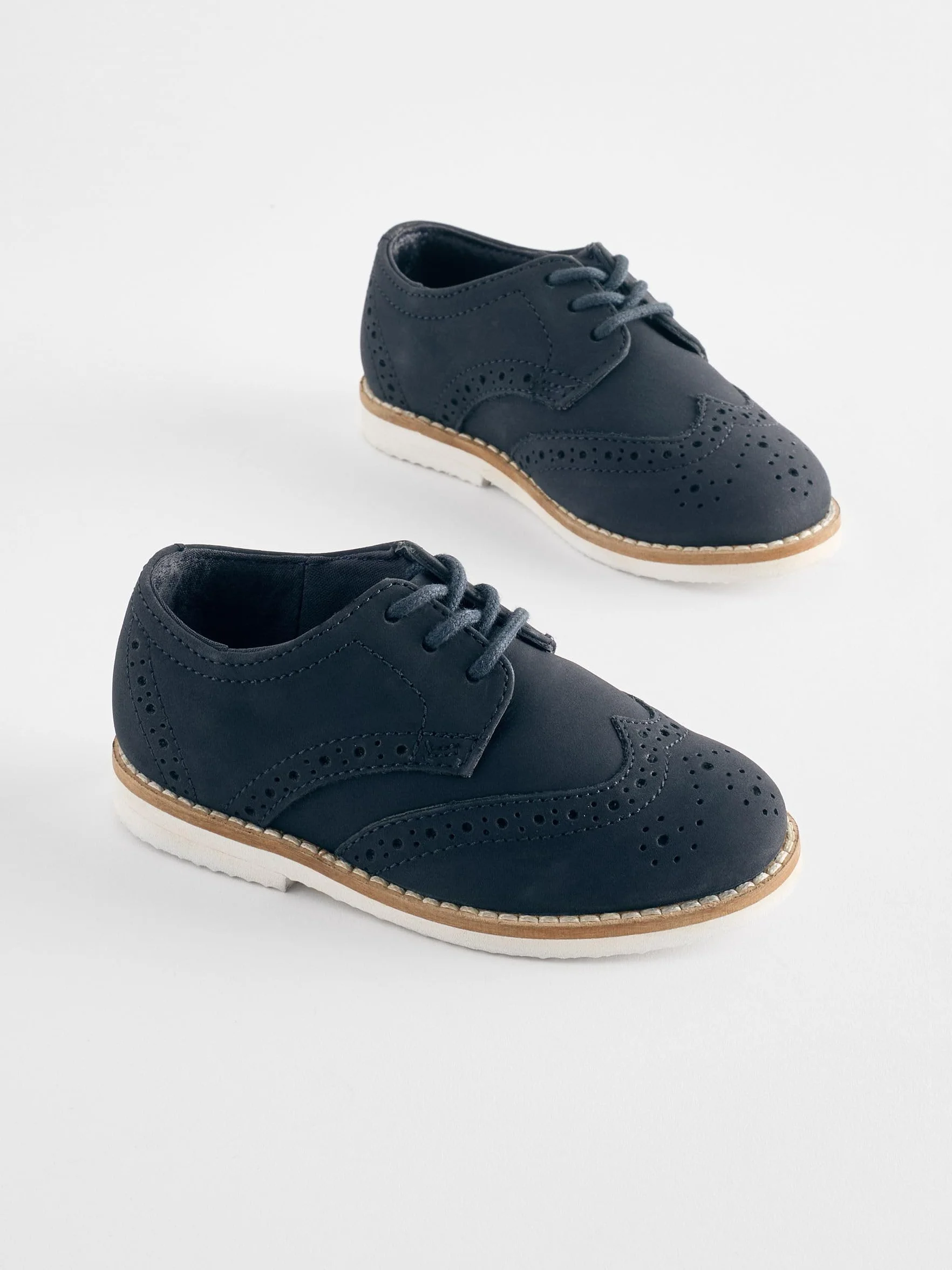 NEXT Ragazzo Scarpe Brogue Eleganti in Pelle