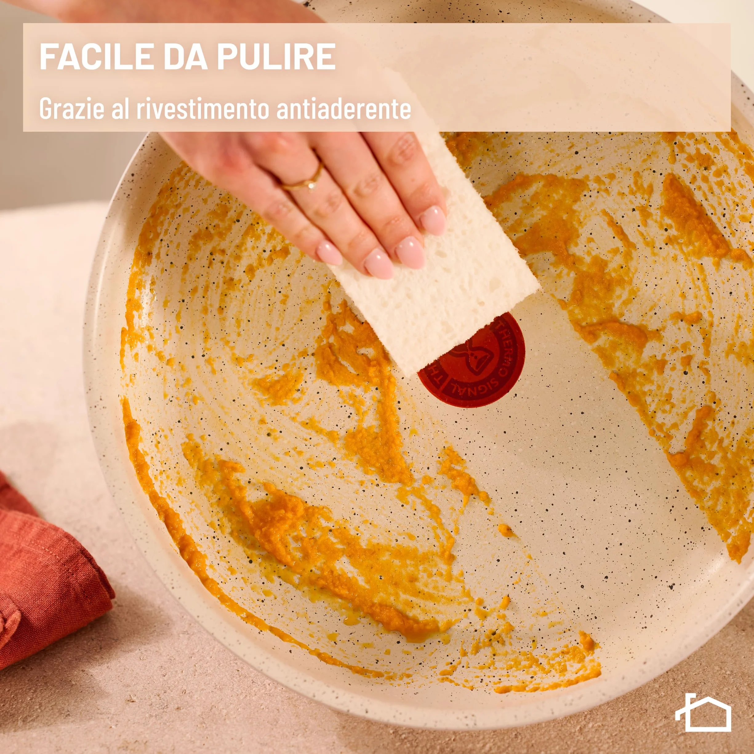 Lagostina Ingenio Pastel Set di Padelle Antiaderenti 4 Pezzi con Manico Rimovibile Compatibili Induzione Forno