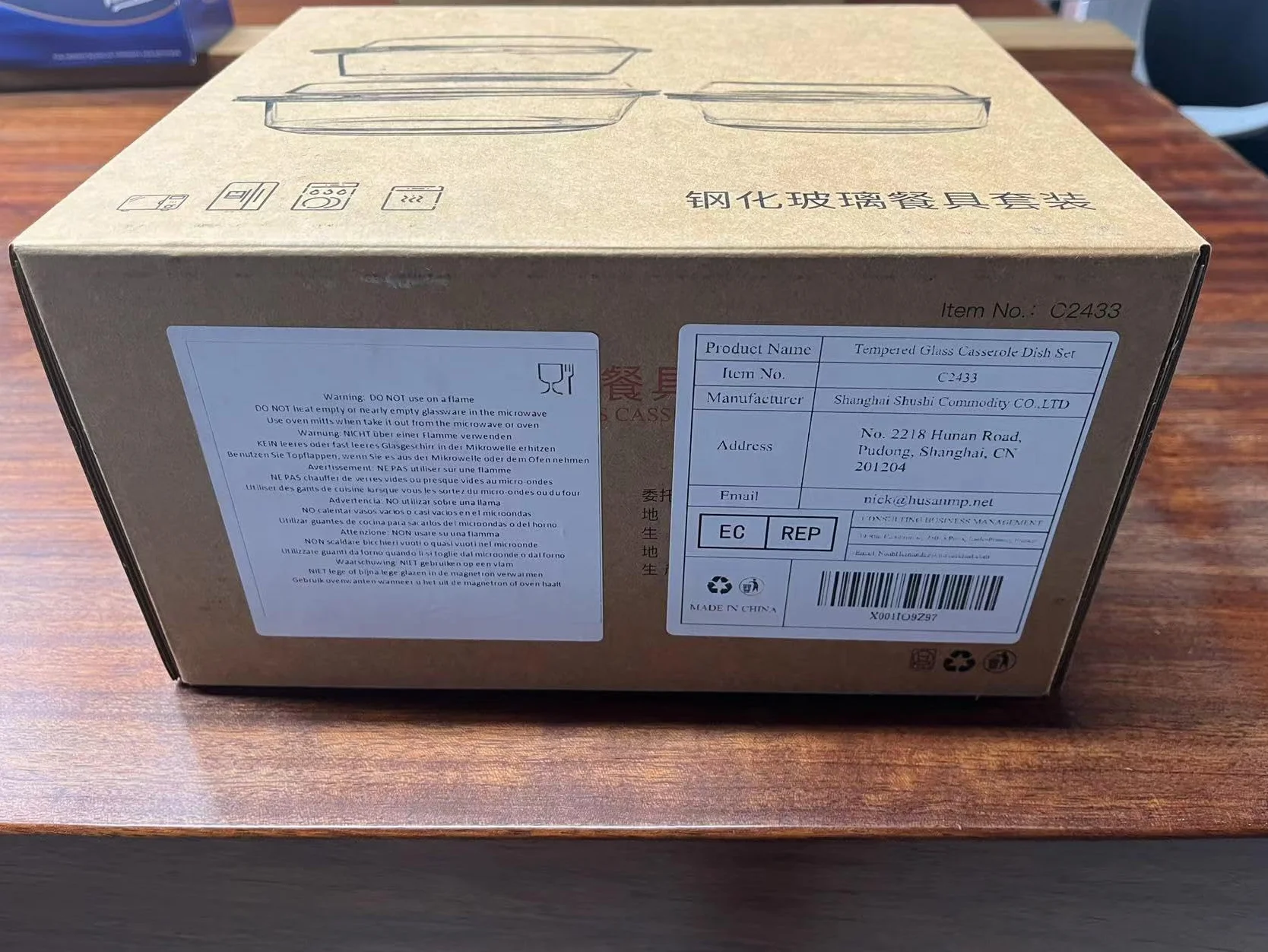 Set di 6 Pezzi Casseruola Tonda in Vetro Con Coperchio, 1L+1.5L+1.8L Temperato Teglia da Forno per Forno, Congelatore e Lavabile in Lavastoviglie