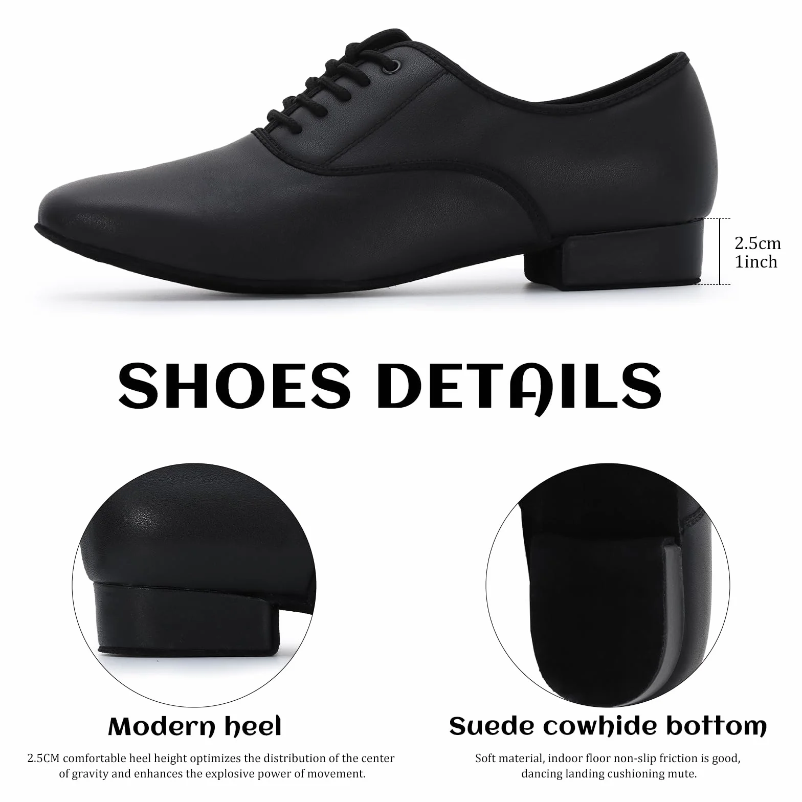 Scarpe da Ballo Latino Uomo Professionali per Salsa Tango Jazz