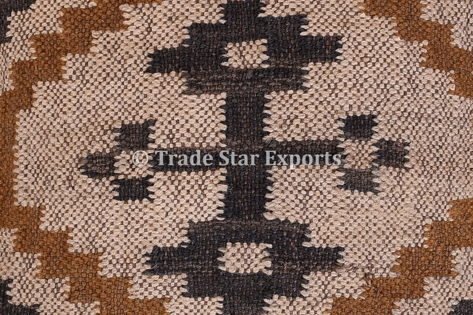 Trade Star Exports Set di 5 Indiano Kilim Cuscino, 18 x 18 Tappeto in Juta Tessuto a Mano, guanciale Quadrato Fatto a Mano, Cuscini Kelim Cuscino Decorativo Sham, Boho Cuscini