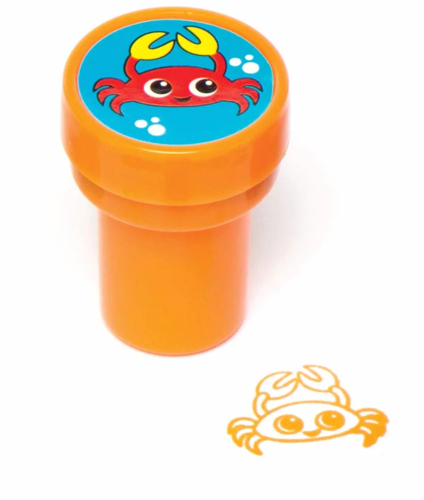 Baker Ross Timbrini con Inchiostro Incorporato Vita Marina (confezione da 10) perfetti per bambini per decorare biglietti, lavoretti, lettere, ideali per la casa. la scuola, gruppi e altro