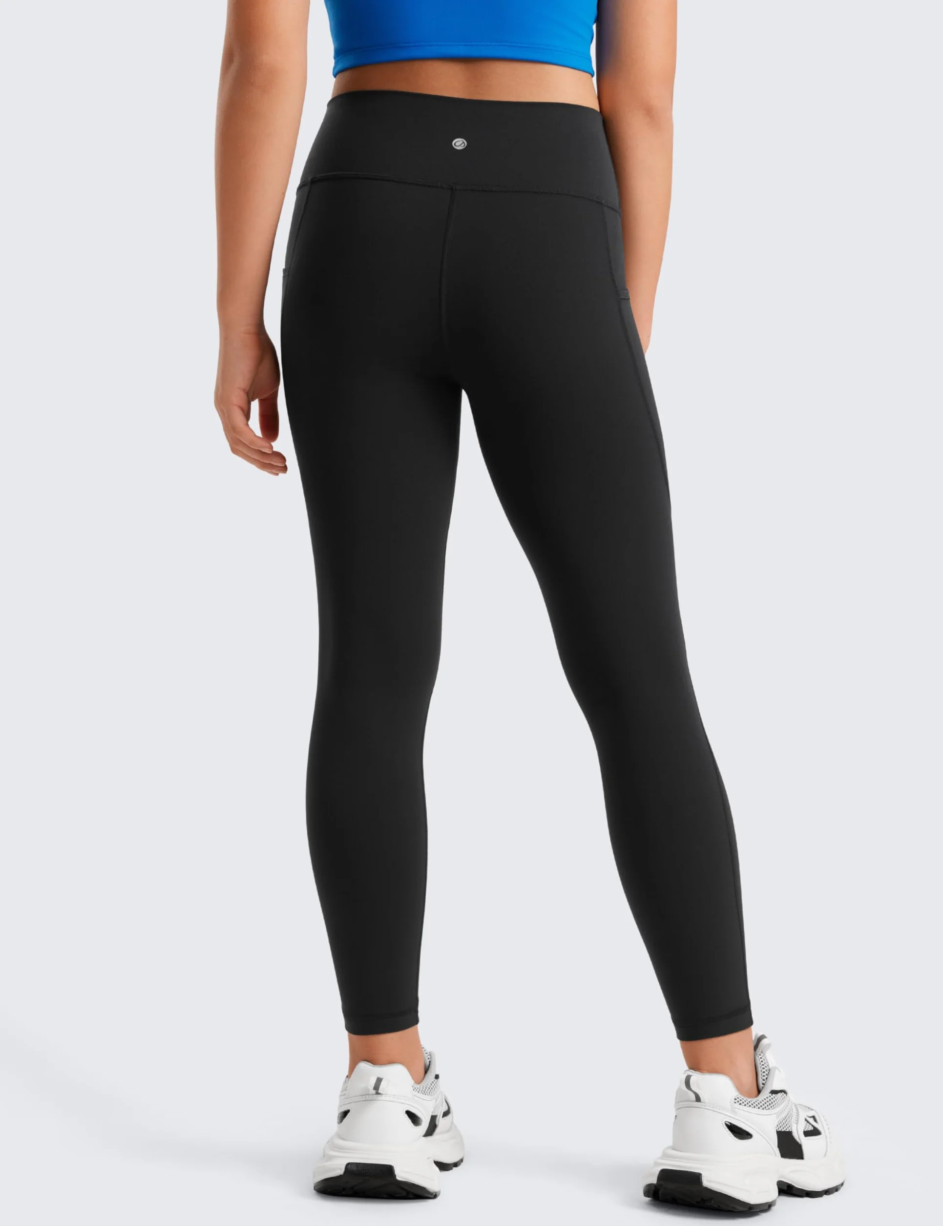 CRZ YOGA Ragazze Butterluxe Leggings con Tasche Atletici Vita Alta Sala Danza Yoga Pantaloni