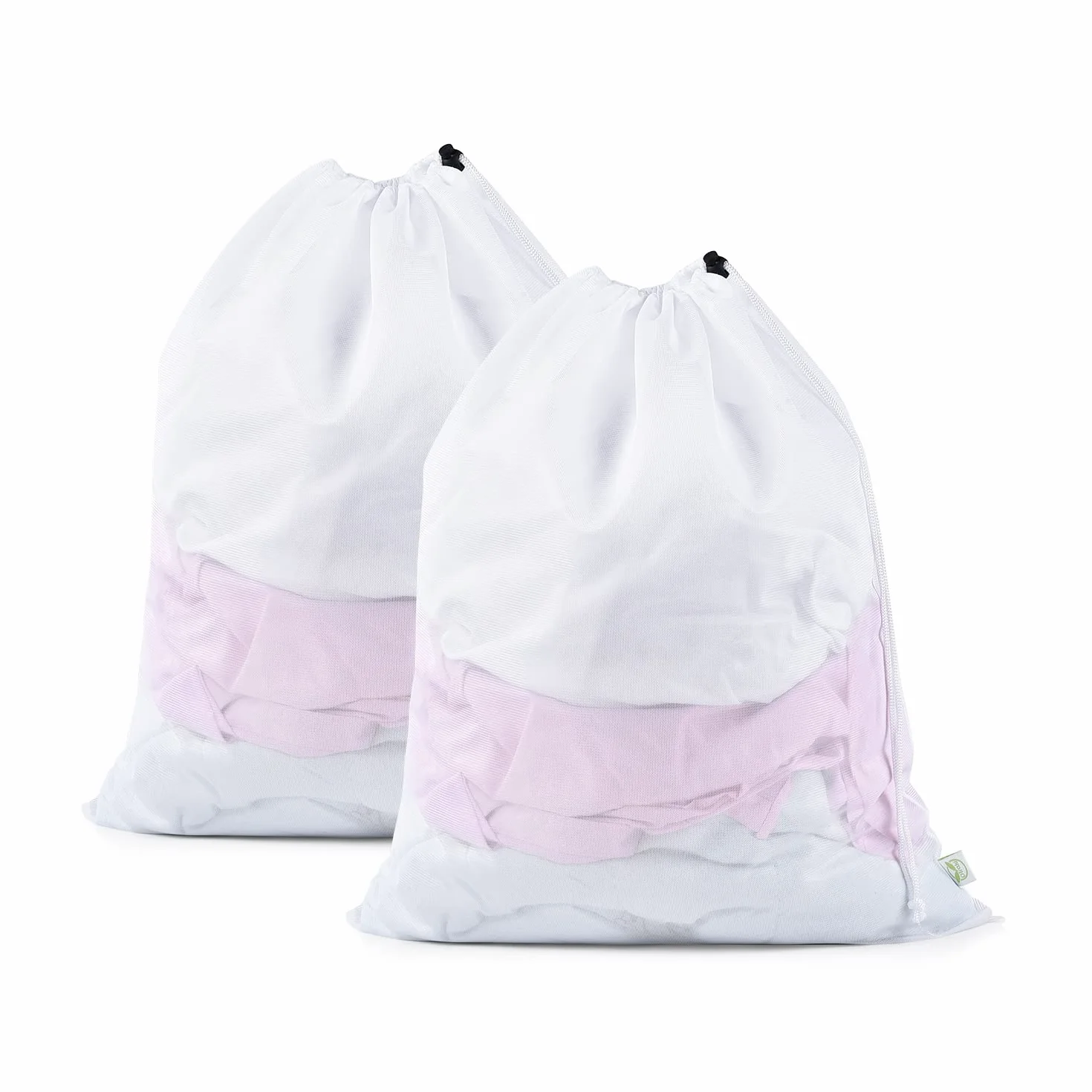 OTraki 2 Pezzi Retina per Lavatrice, 50x60cm Sacchetto Lavatrice Grandi Sacco Biancheria Sporca Con Couliss Laundry Bag Riutilizzabili per Bucato Asciugatrice per Delicati Tende Maglieria