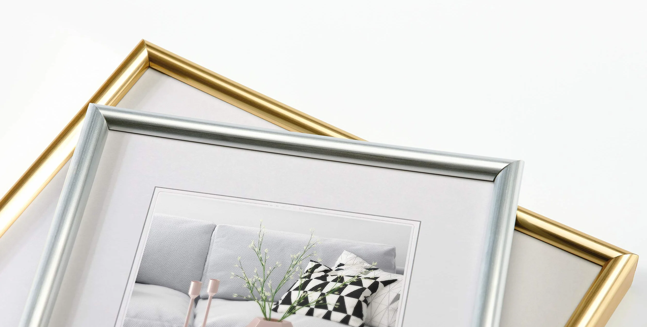 walther design Cornice per Quadri Nera 70 x 100 cm Cornice in plastica Galeria KB100H