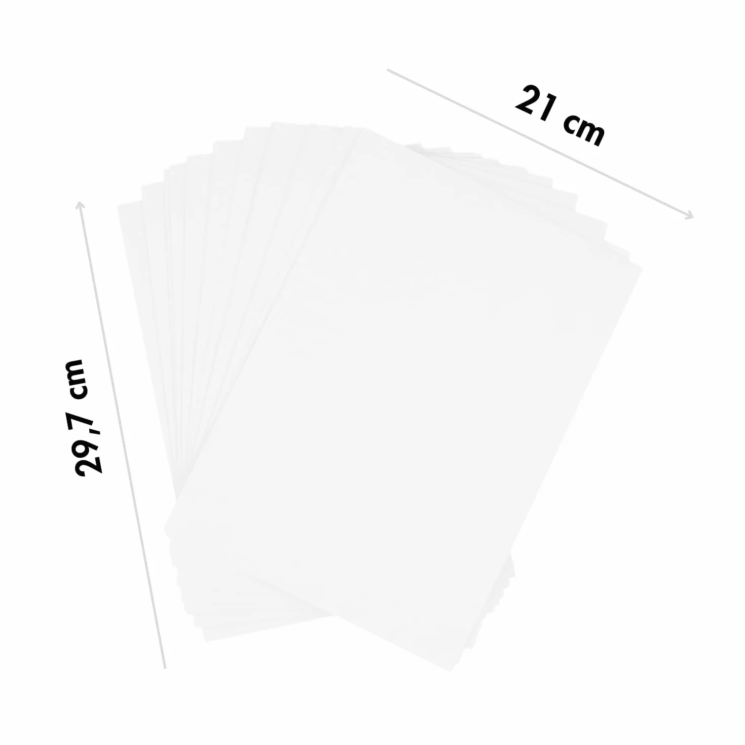 Dohe - Cartoncini Bianchi A4 (50 pz) - Formato 21x29,7 cm, Spessore 180 g/m², per Lavoretti Creativi, Stampa e Materiale Scolastico