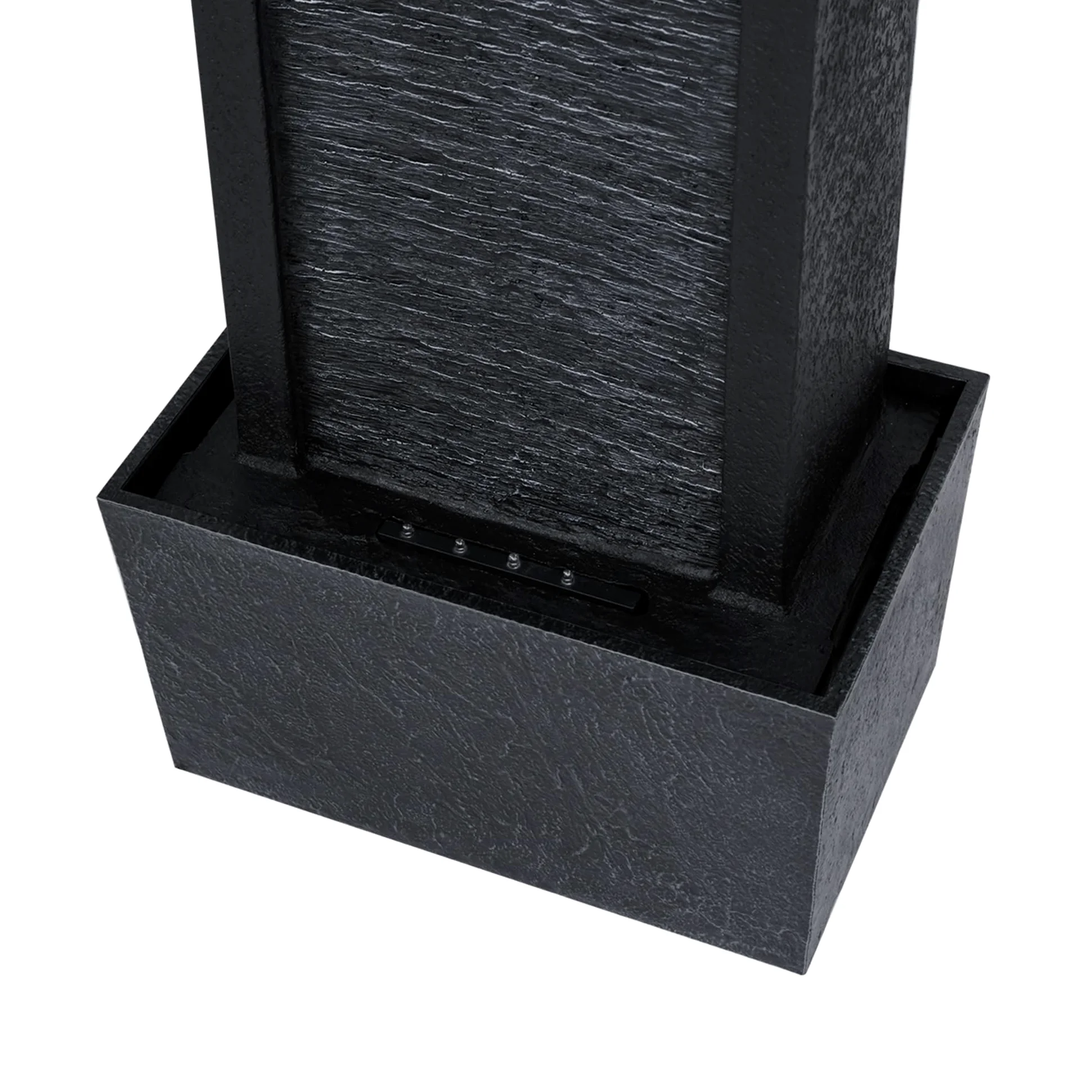 Teamson Home Fontana Solare, Resina, Grigio Pietra, Taglia Unica