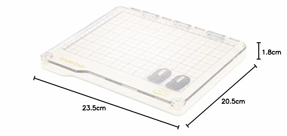 Vaessen Creative 2137-033 Piattaforma per Stampo, Bianco/Trasparente, 23.5x20.5x1.8 cm