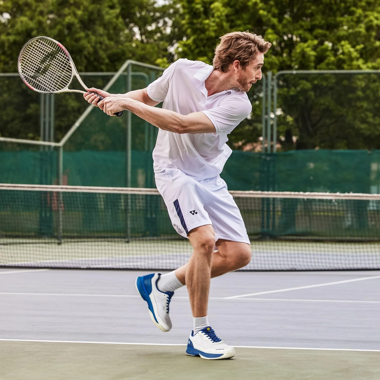 FitVille Buty do Tenisa Męskie Extra Szerokie Antypoślizgowe Badminton Wewnętrzne Oddychające Sneakersy Fitness