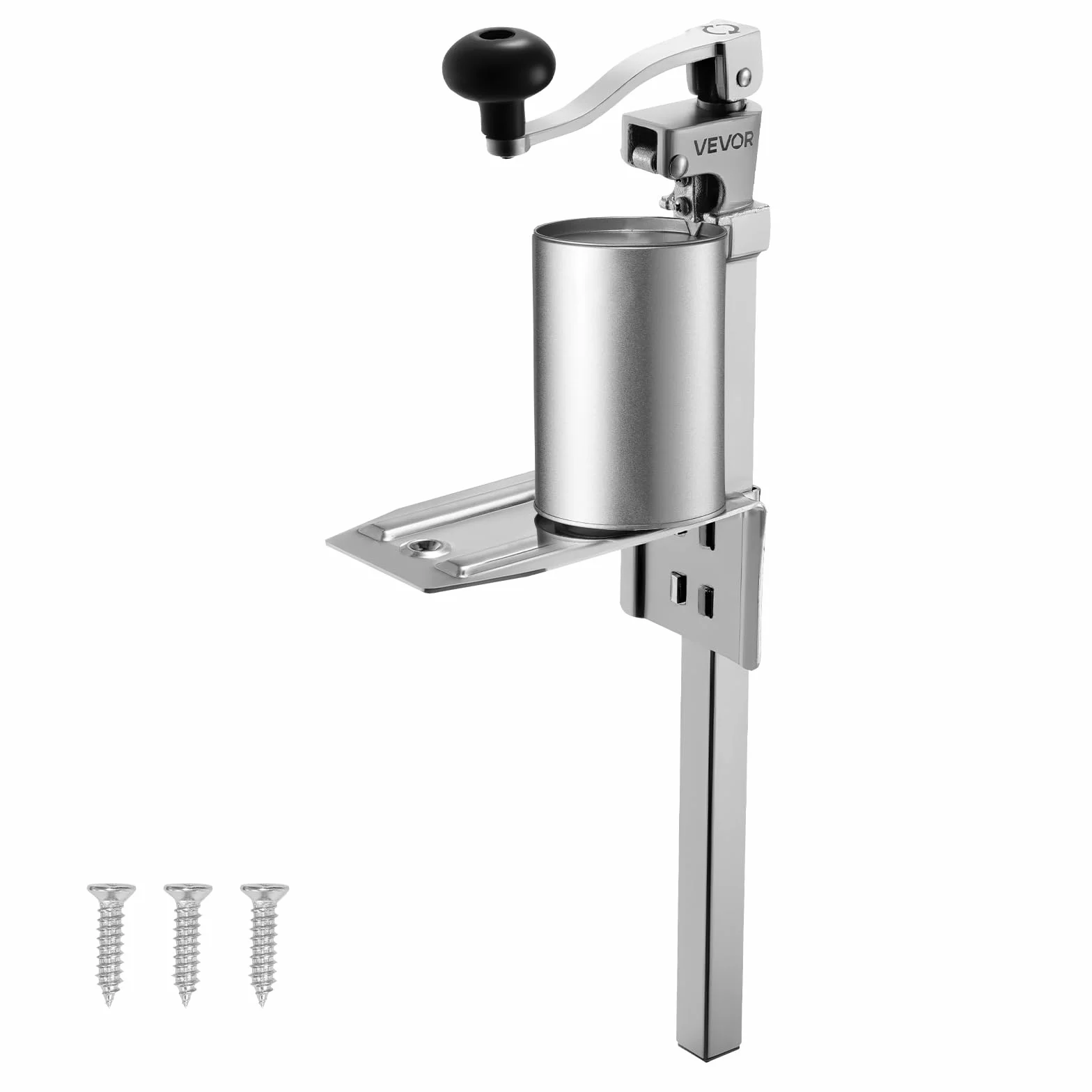VEVOR Apriscatole Commerciale in Ghisa da Tavolo per Lattine Alte 30 cm, Lama Acciaio Inossidabile, 235 x 100 x 660 mm