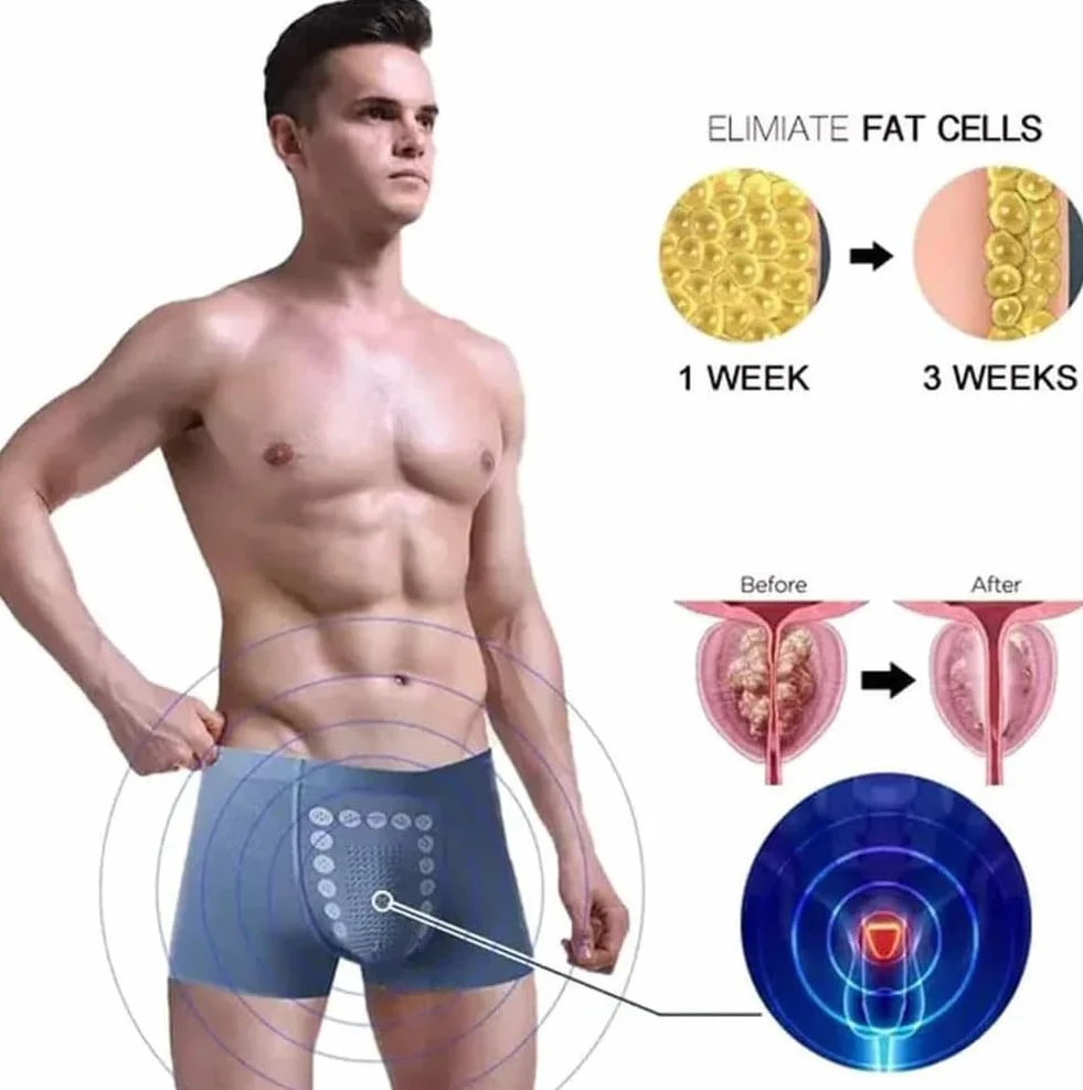 Biancheria Intima da Uomo Terapia del Campo energetico, Collant magnetici a Lunga Durata e Biancheria Intima Slim