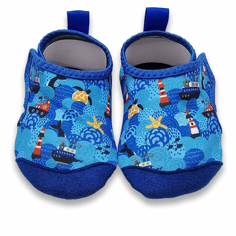 Dotty Fish Scarpe da Acqua Antiscivolo Asciugatura Rapida Suola Barefoot Gomma Flessibile Neonati Bambini
