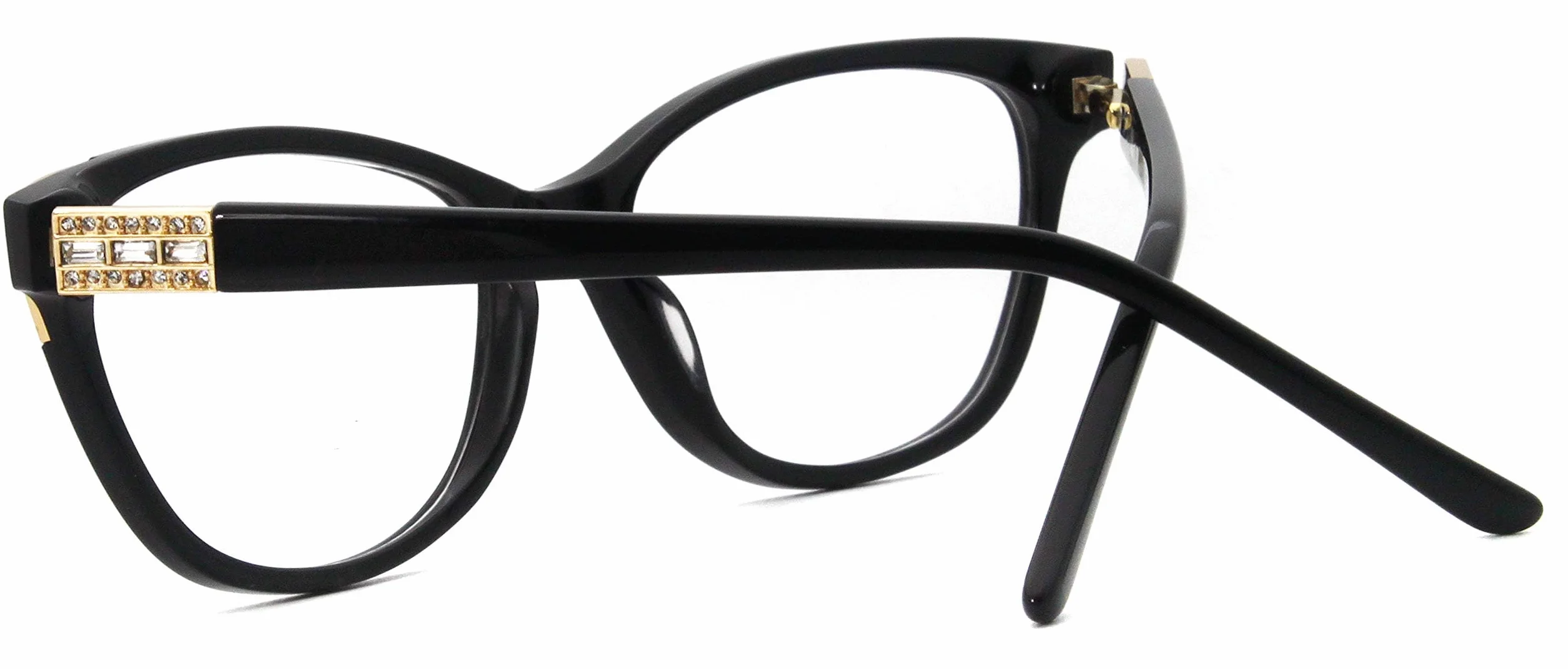 Okulary Vogue Design Damskie Bez Przepisu Kryształki Trzy Kolory