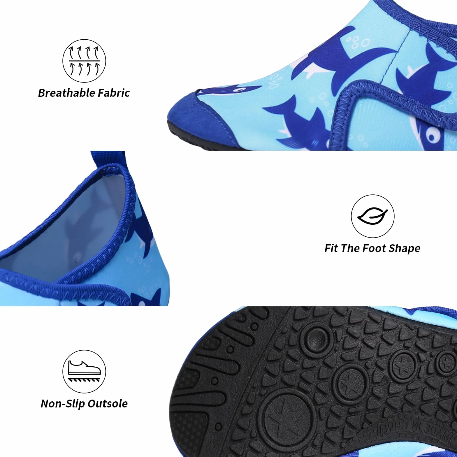 Scarpe da Scoglio Bambino Bambina Scarpe Mare Acquatiche Piscina Bambini Scarpe da Spiaggia Acqua Immersione Scarpette da Bagno Surf Nuoto per Ragazzo Ragazza 22-33EU