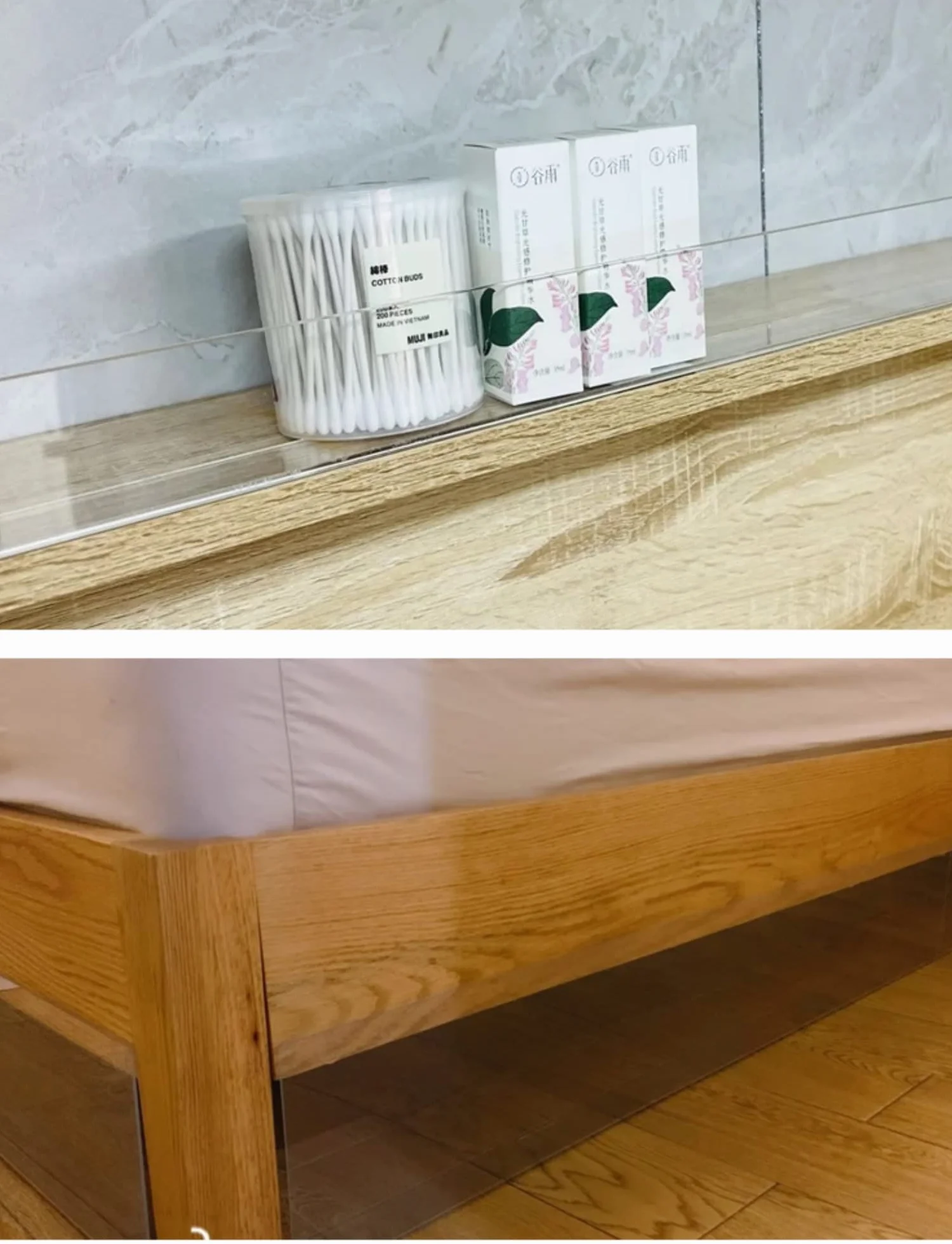 blocco sotto il divano letto, Barriera for fessure sotto il letto e il divano in PVC for animali domestici, lunghezza 80/100/120 cm, altezza 5-30 cm(L 80cm,H 30cm)