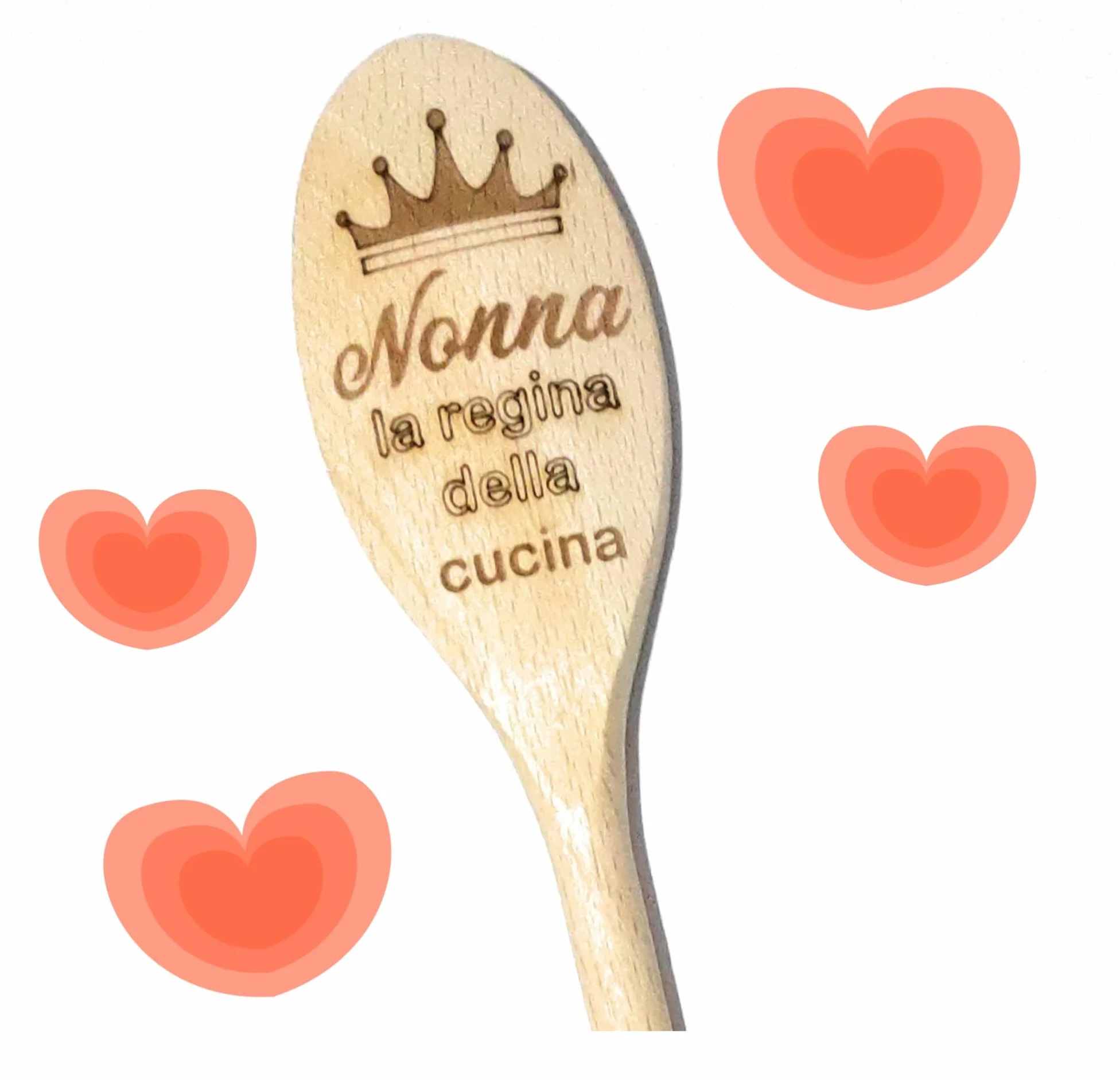 CUCCHIAIO da cucina personalizzato Nonna la regina della cucina