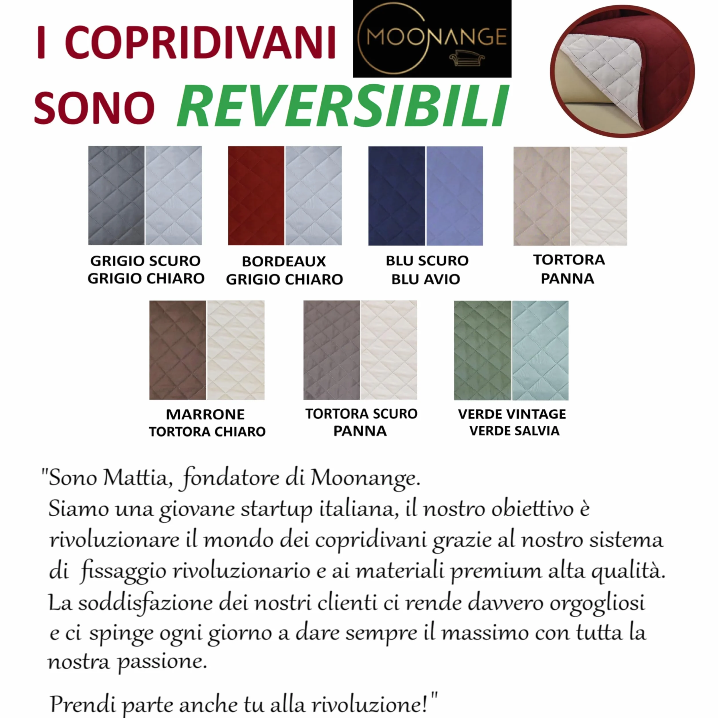 Moonange Copridivano 3 Posti con Braccioli Seduta 165 cm Impermeabile Reversibile Antiscivolo Antimacchia Antigraffio Antipelo Moderno Tortora
