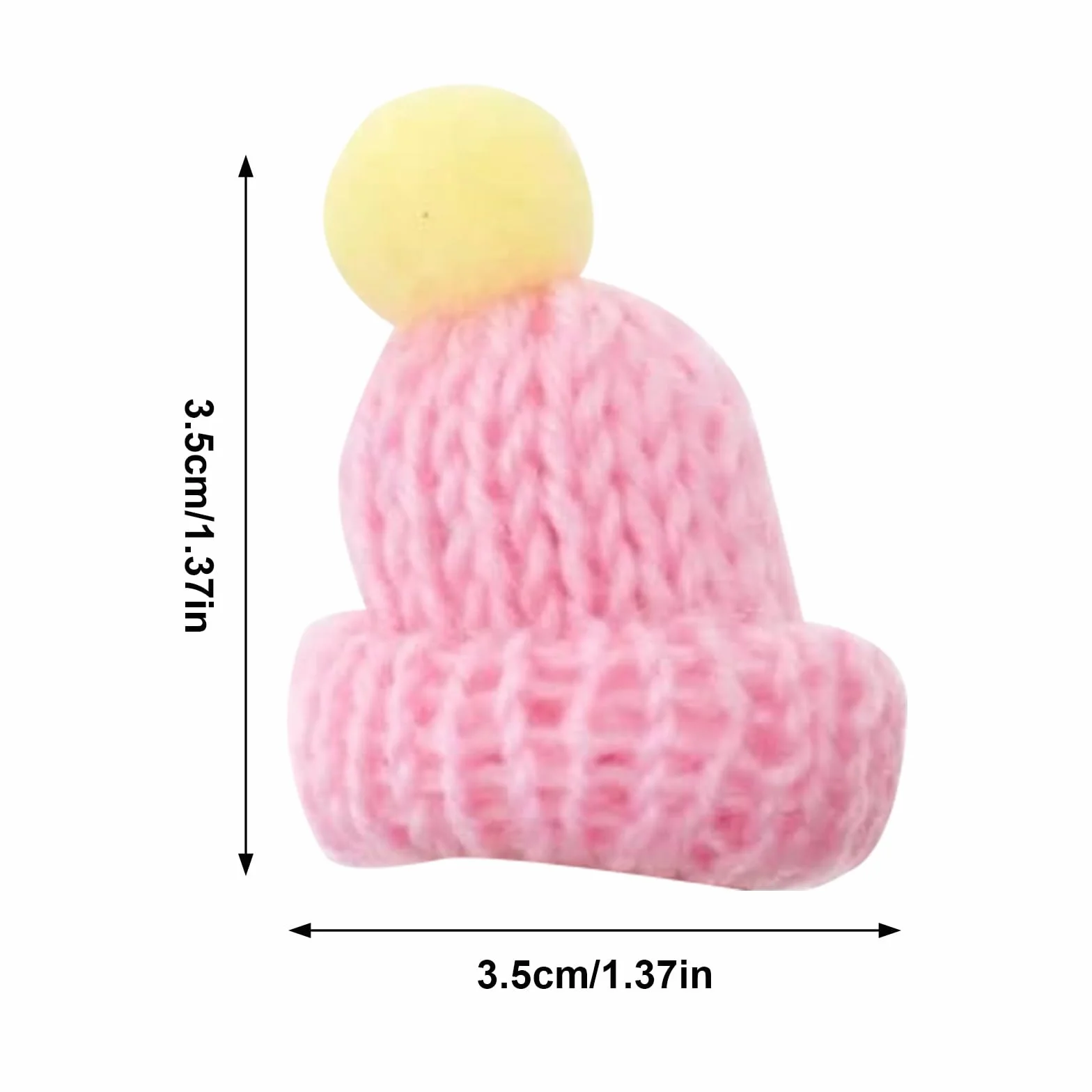 100 mini berretto lavorato a maglia per fai da te, mini berretto di lana per bambole, cappello di Natale, piccola bottiglia di vino, topper per il fai da te, artigianato, decorazioni natalizie