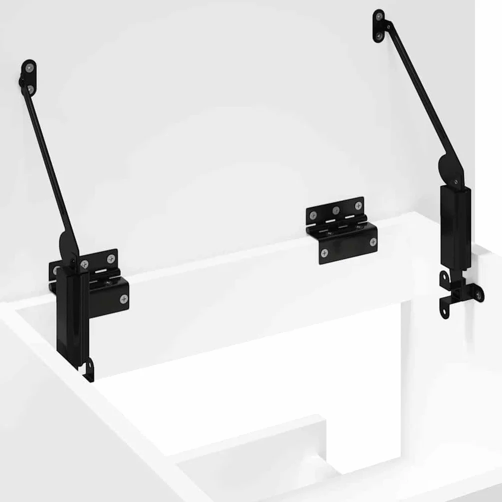 vidaXL Leggio con Ruote e Cassetto Bianco 55x55x107 cm in Multistrato, podio, postazione relatori, banco da pavimento, pedana, pulpito