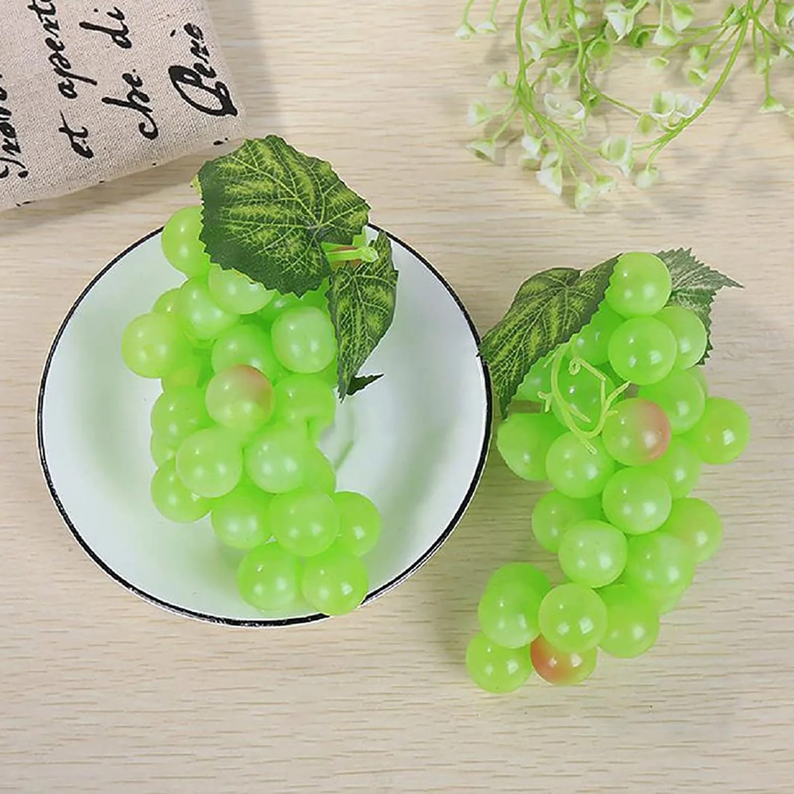 Uva in plastica realistica, mazzi di simulazione colori vari, per matrimoni giardini