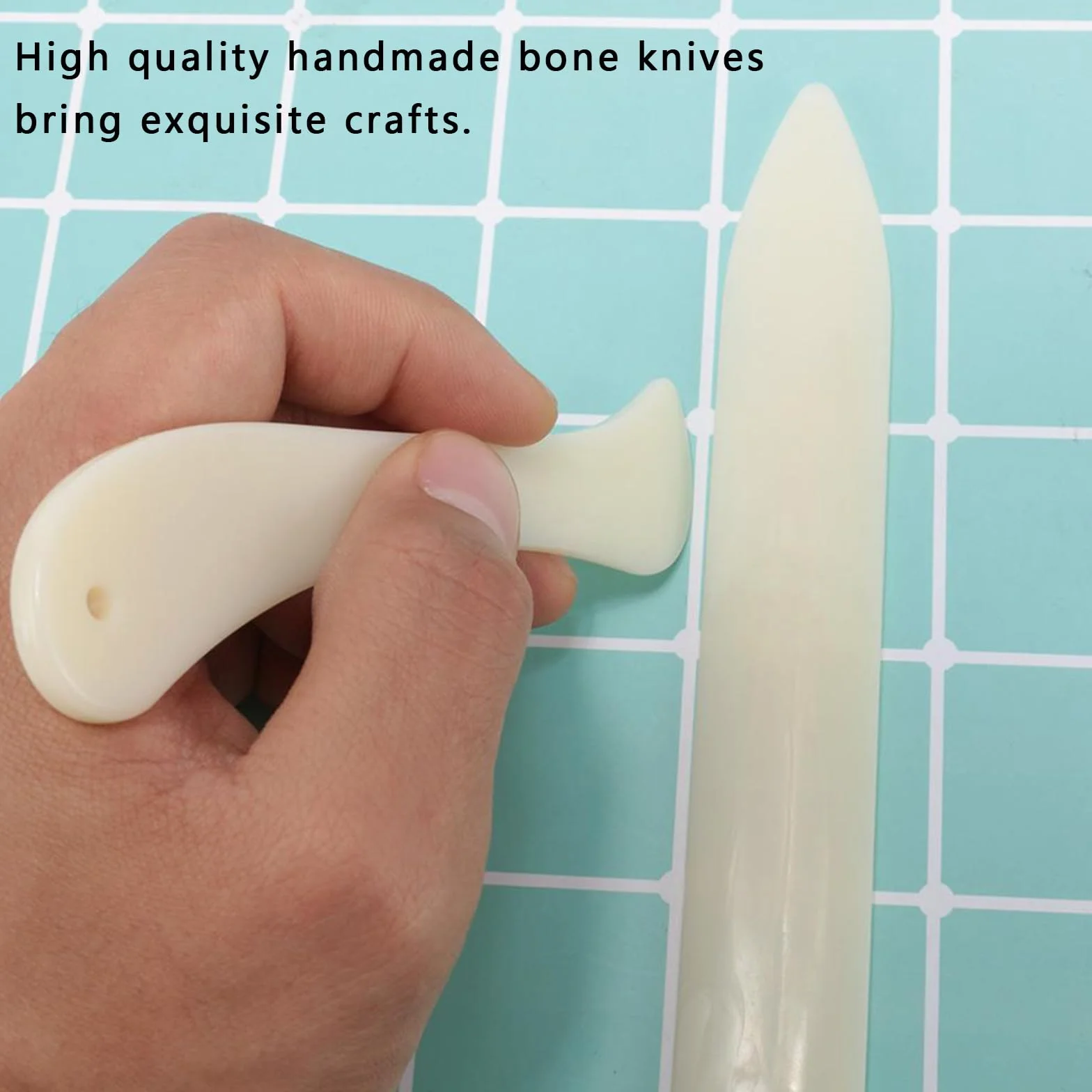 4 gambe pieghevoli per carta, osso artificiale, con punta arrotondata, accetta pieghevole e tavola pieghevole per artigianato di carta, creazione di biglietti e lavori di bricolage