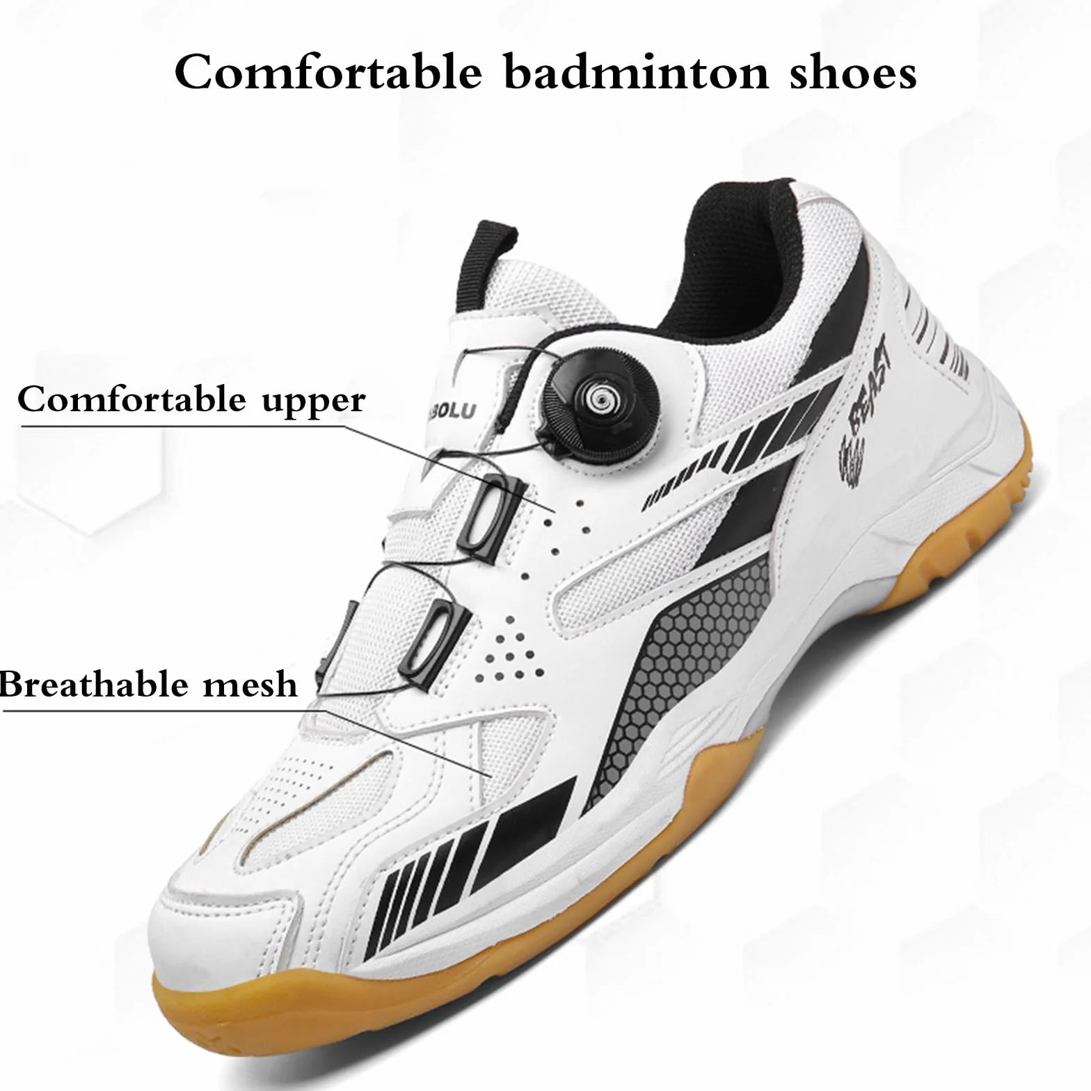 Scarpe da Tennis Badminton Leggere Traspiranti Antiscivolo per Tennis Squash Pallavolo