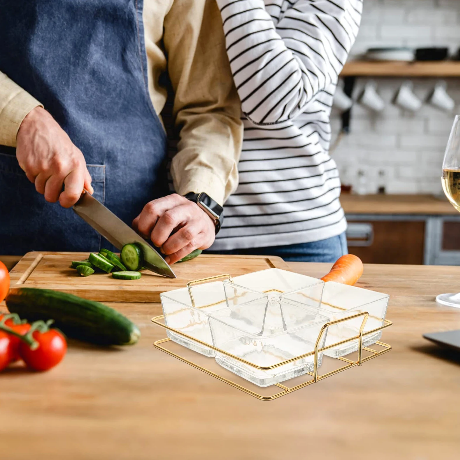 Vassoio Decorativo per dolciumi e Snack in Vetro per Frutta e Verdura, espositore per Dessert, per vassoi e vassoi da Portata per Feste