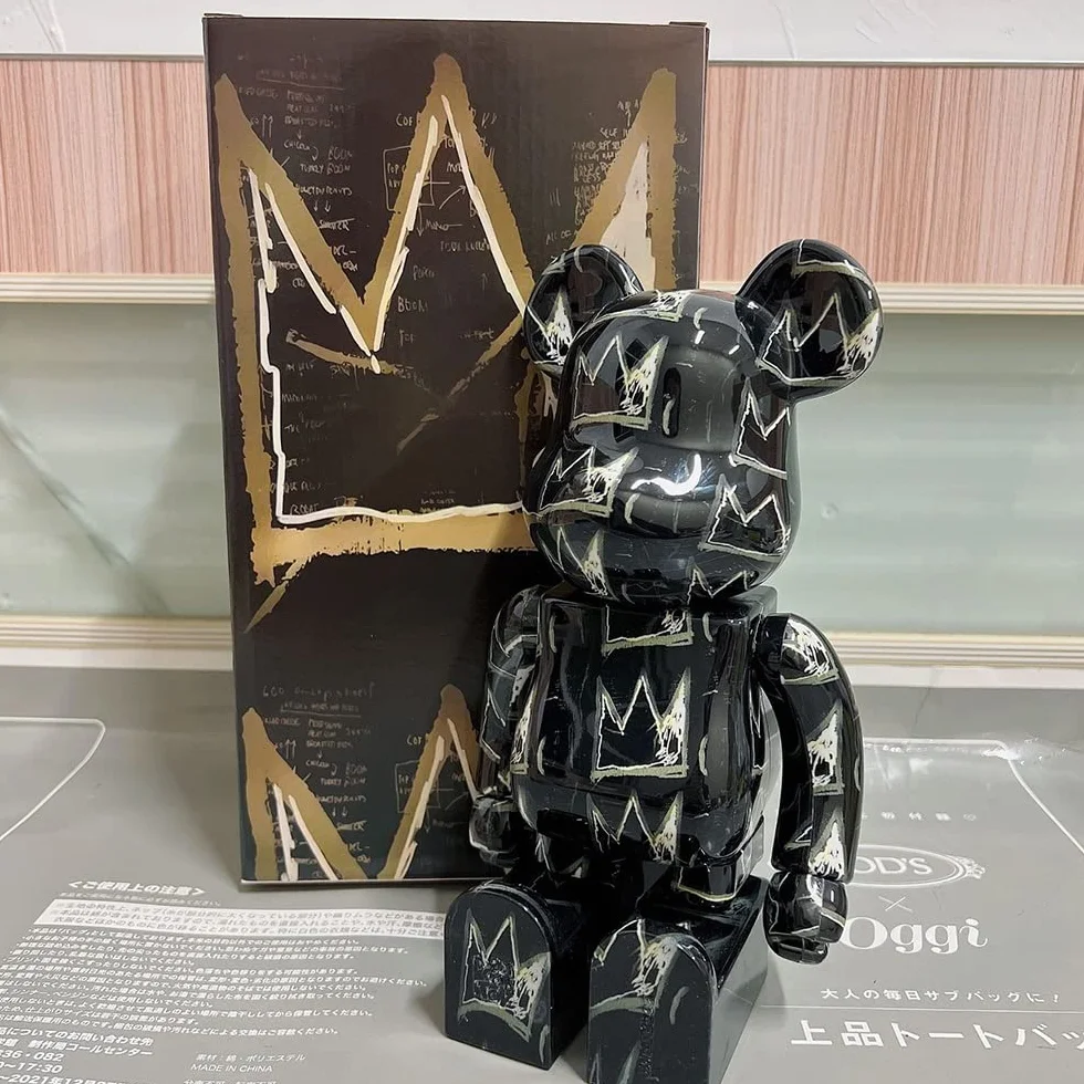 Bearbrick 400% 28 cm Fashion Bearbrick Decorazione da Tavolo Vetrina Bambole da Collezione Statue e Figurine