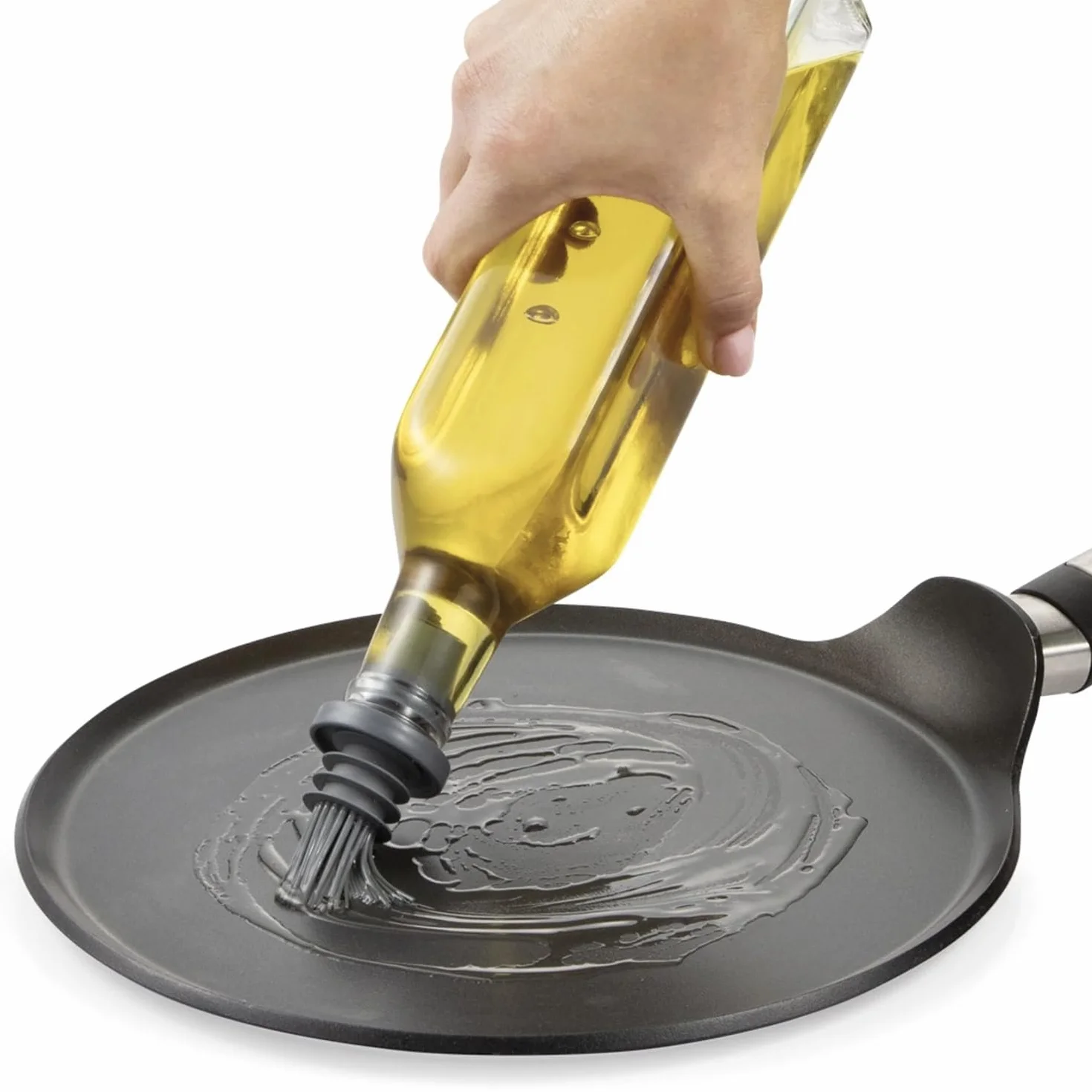 Tescoma 428653 Dispenser salvagoccia per olio con pennello GrandCHEF