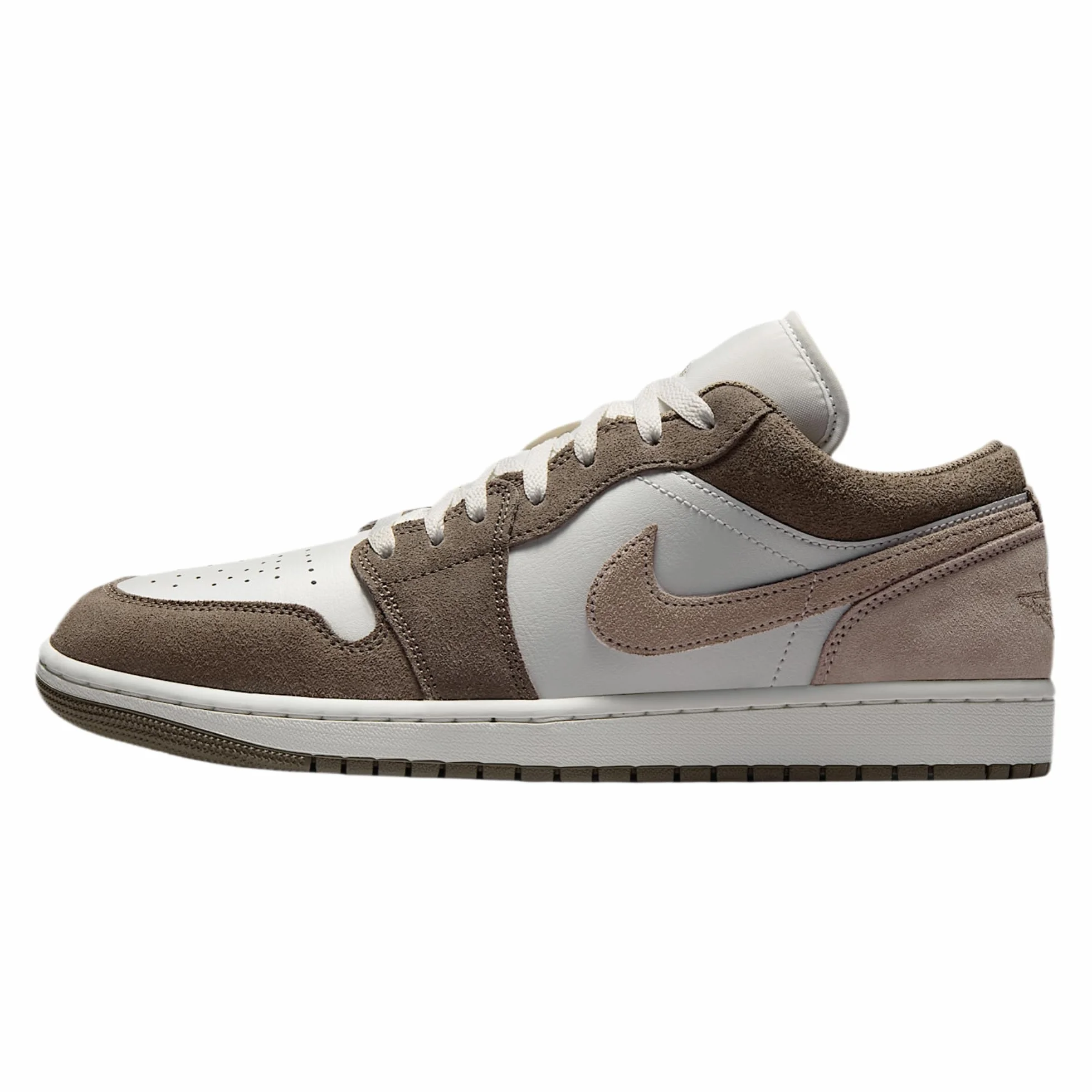 Air Jordan 1 Low Scarpe Uomo Olive Grey Summit White Pale Ivory Enigma Stone