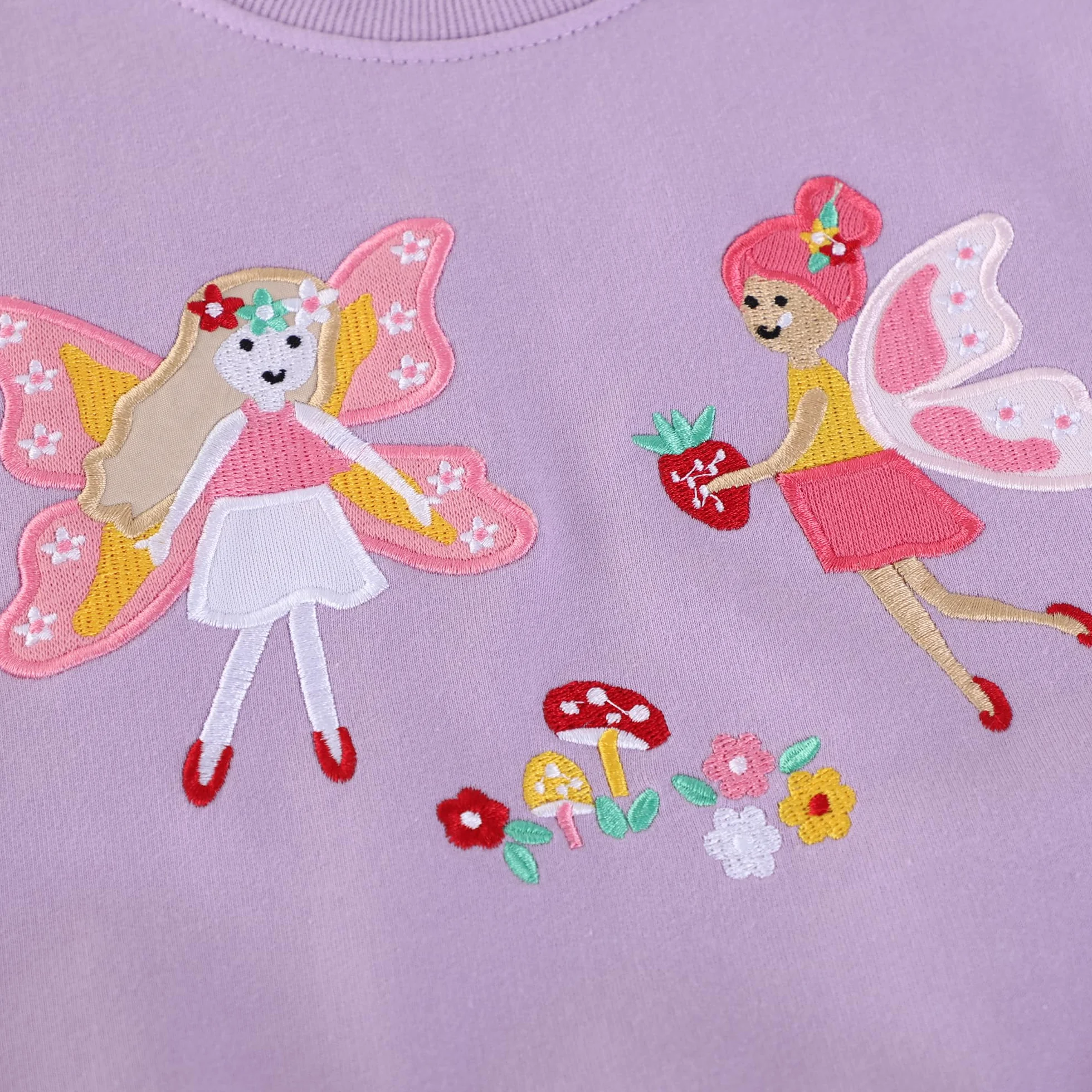 Felpa per Bambina, Ragazza Cotone Girocollo Maglione Pullover, Senza Cappuccio Ricamo Applicato Felpe Manica Lunga Maglietta Casual Princess Top Ragazze Sweatshirt 2-7 Anni