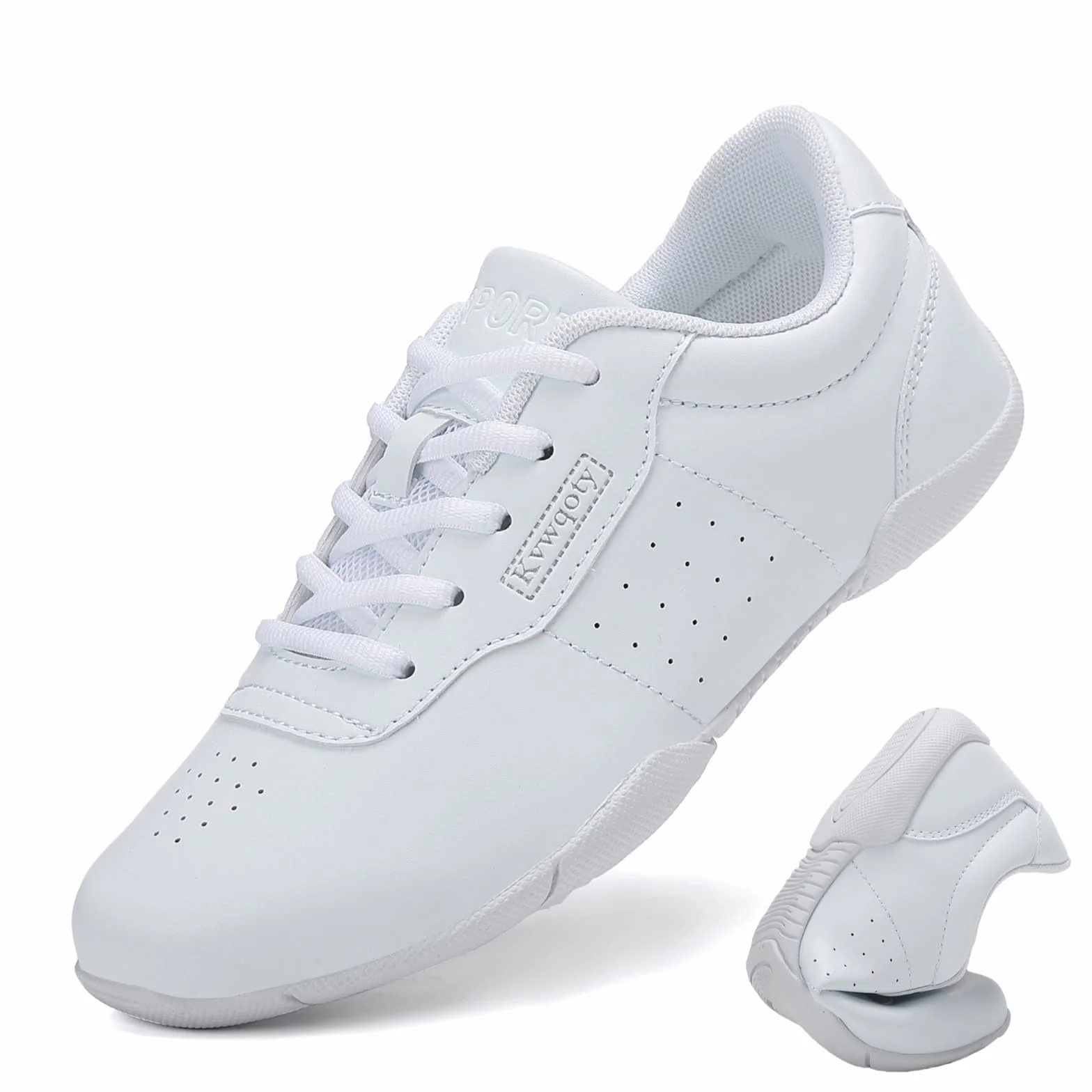 Scarpe da Cheerleading Donna Bianche Allenamento Ginnastica Yoga per Ragazze