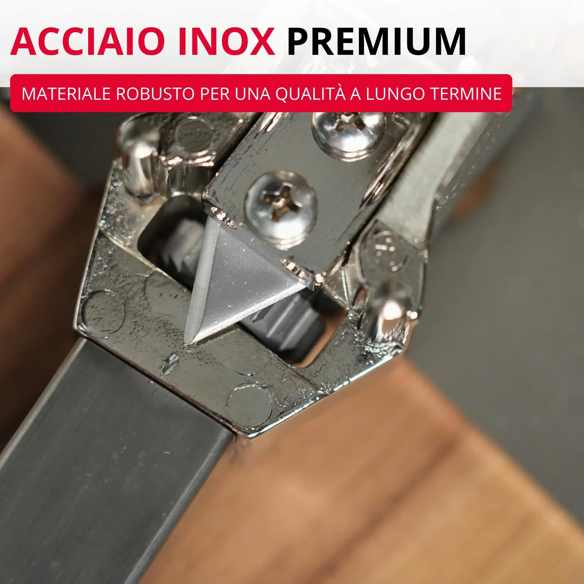 Westmark Sieger Clou 30 Apriscatole da montare al tavolo 84 cm Acciaio inox