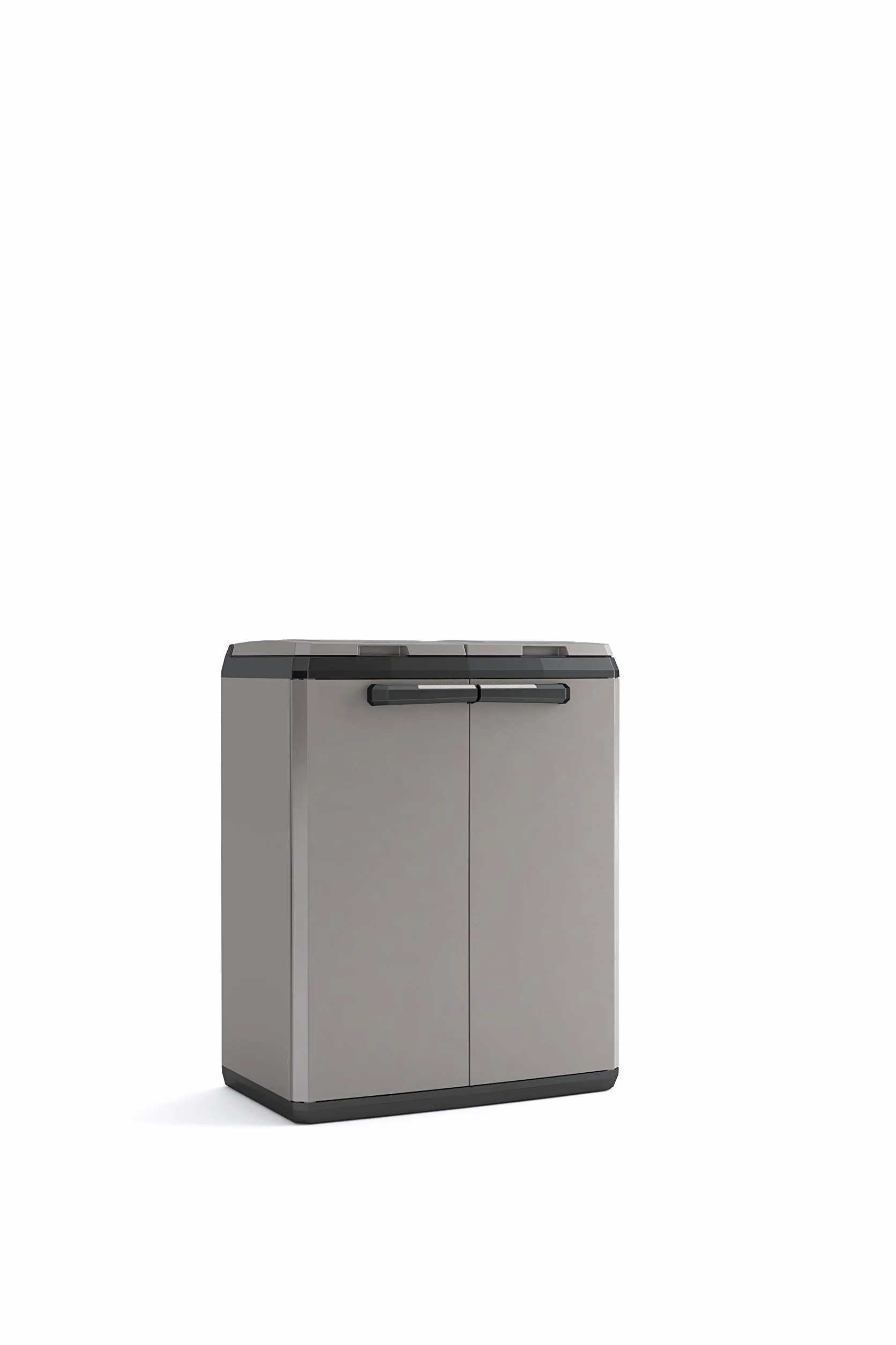 Keter 9736000 Split Cabinet Recycling Basic 68 x 39 x 85 H, Grigio, 68x39x85 cm