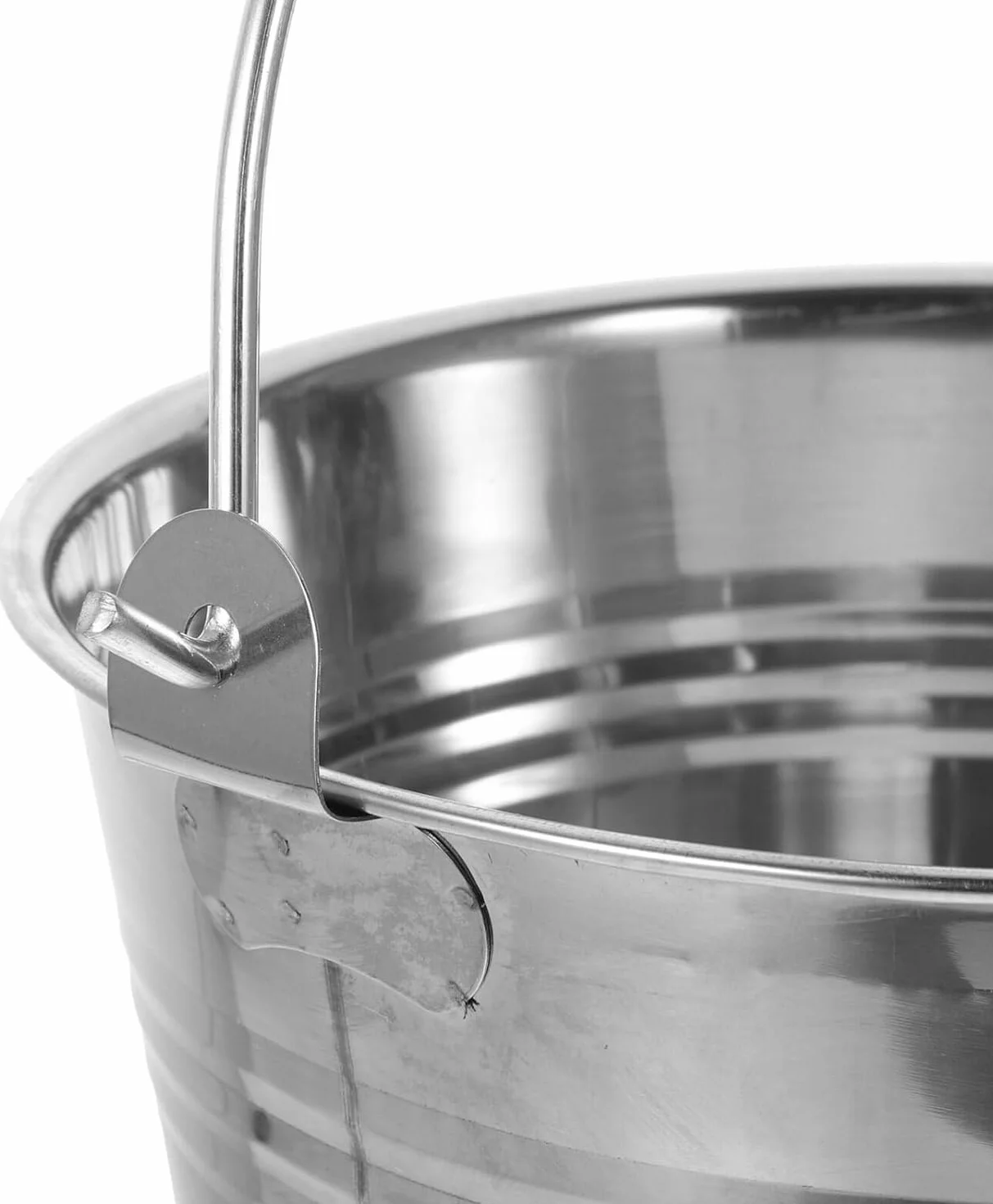 Mayuela - Secchio con Manico in Metallo - Secchio per Cenere Camino, Acqua, Giardino, Multifunzione - Bidone en Metallo - Bidone per Cenere Camino, Acqua, Giardino - Bucket - 6 Litri
