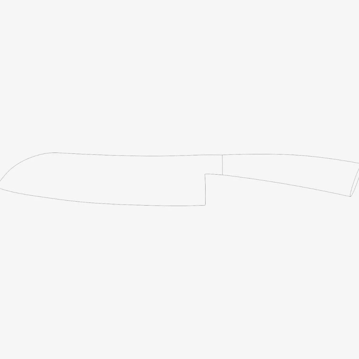 Elegance Coltello santoku 18 cm Rosso