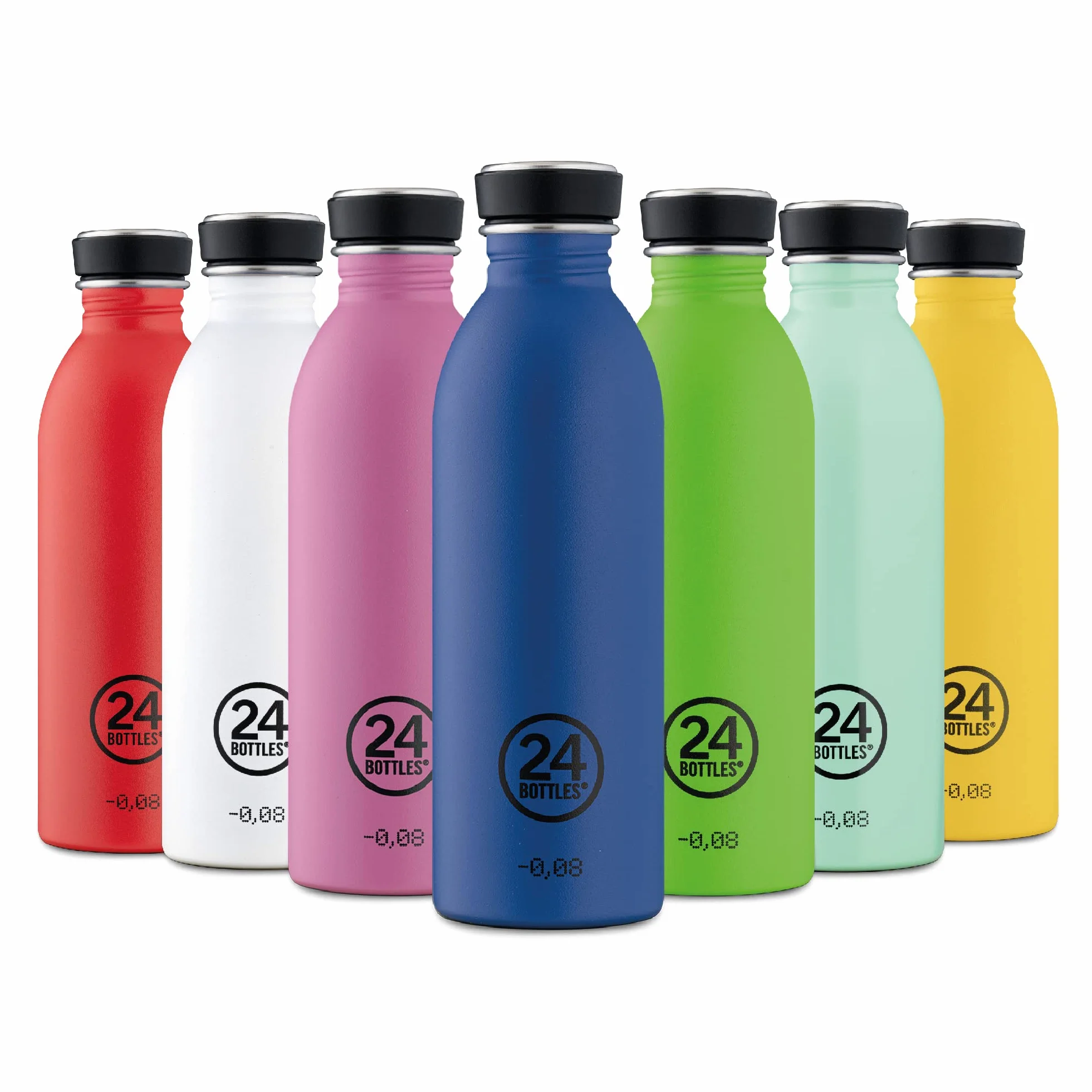 24Bottles Clima Bottle Borraccia Termica 850 ml Acciaio Inox 100% Ermetica 24h Cold 12h Hot Design Italiano Water Bottle Atlantic Bay