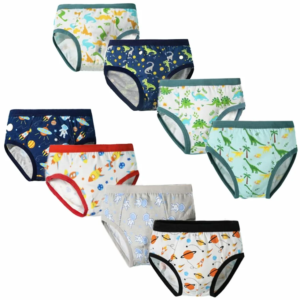 Slip Bambino Intimo Cotone 3-11 Anni Confezione da 8 FedMois
