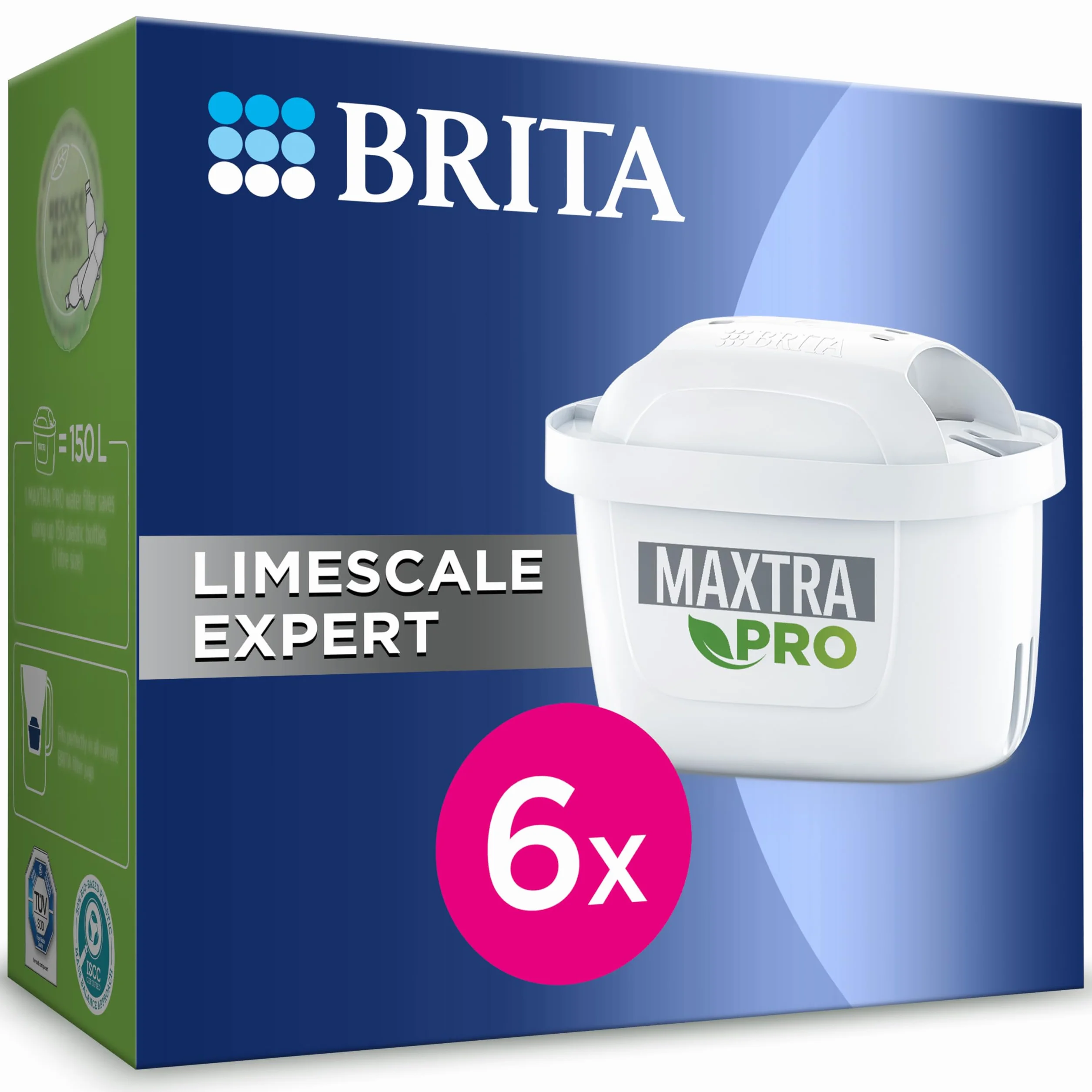 BRITA MAXTRA PRO Limescale Expert Filtro Acqua Rubinetto 6 Pezzi Compatibile Caraffa