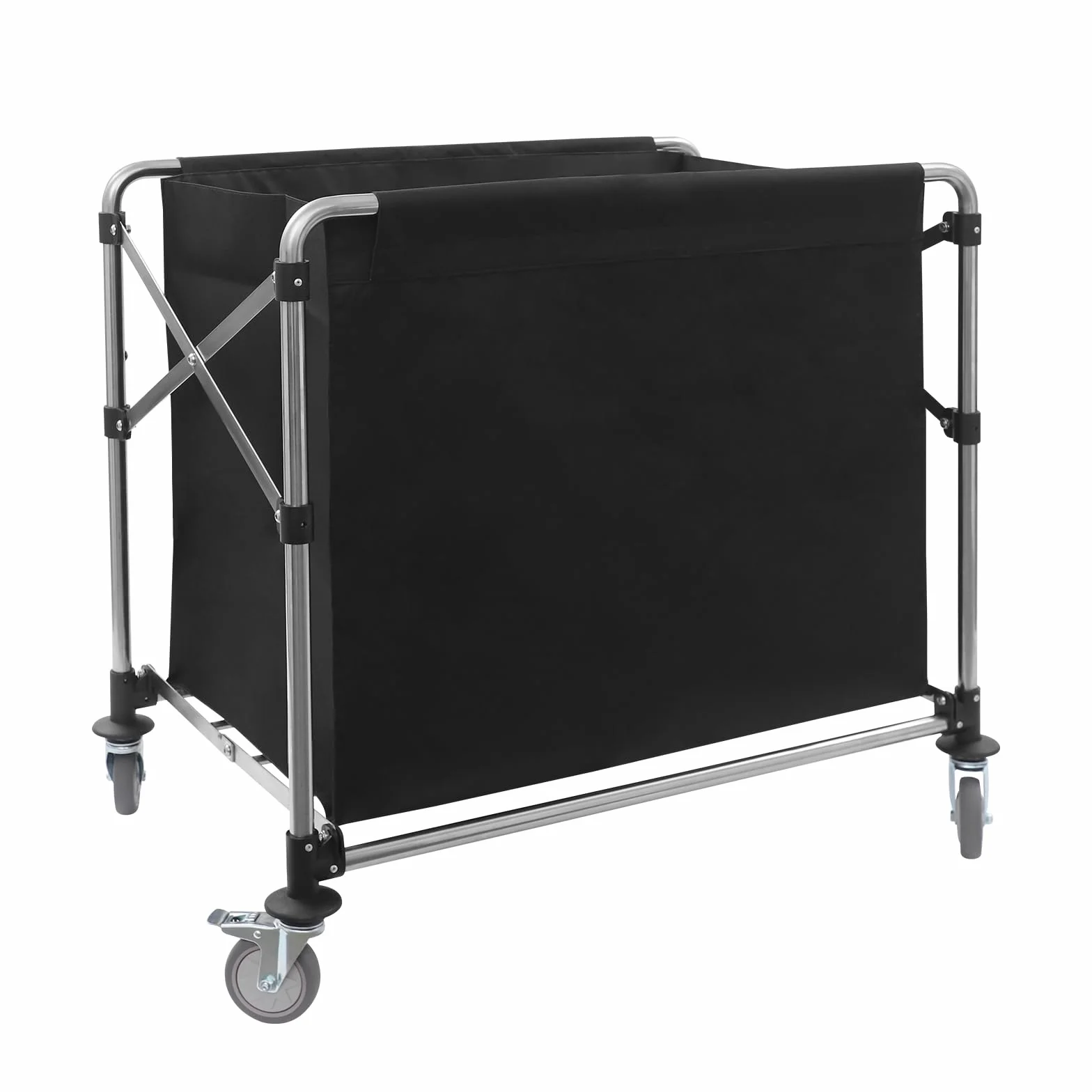 Carrello per la biancheria, con ruote, pieghevole, per la biancheria, per la casa, hotel, 90 x 60 x 88 cm