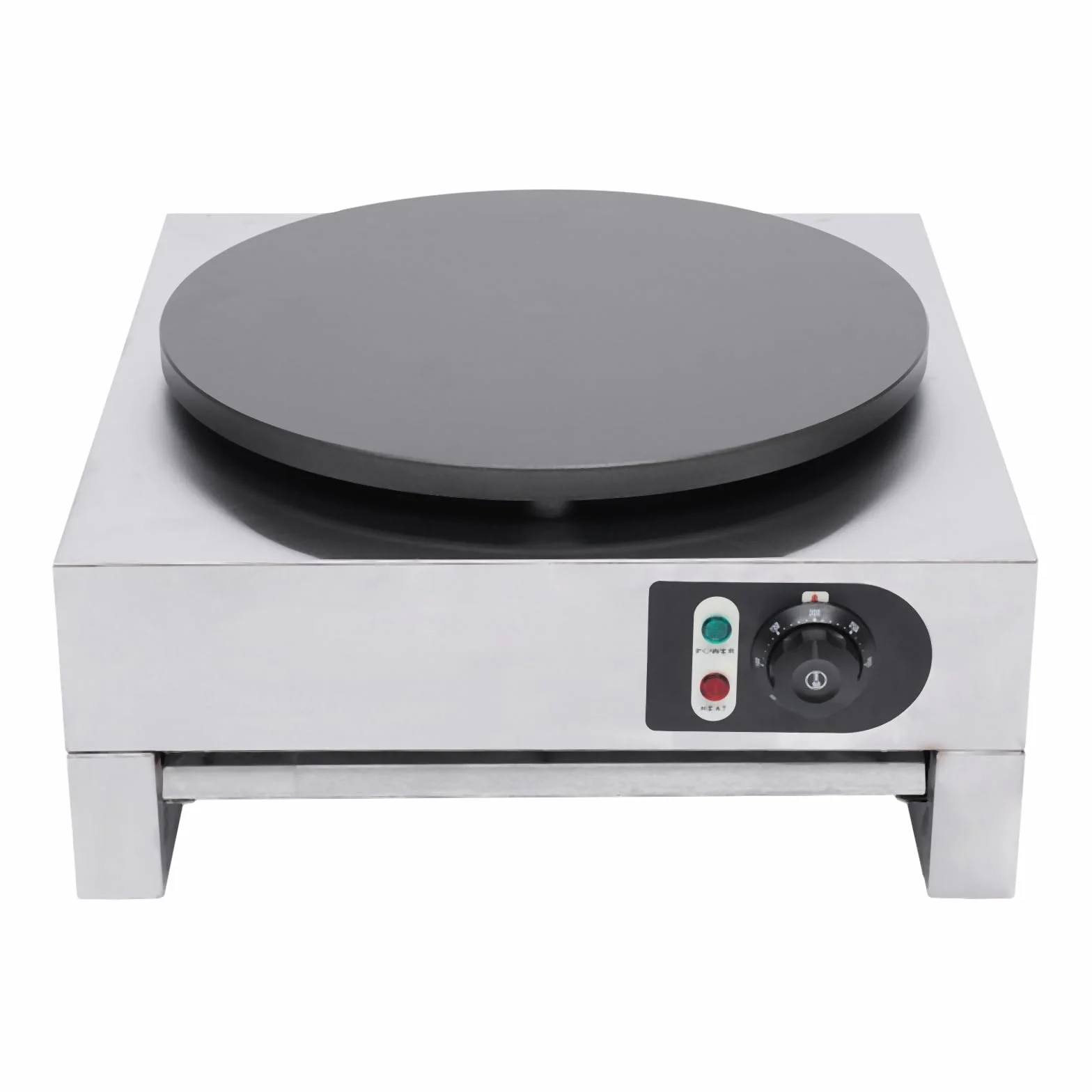 Crepes Maker 3000 W 40 cm 300 °C elettrico con spatola di legno