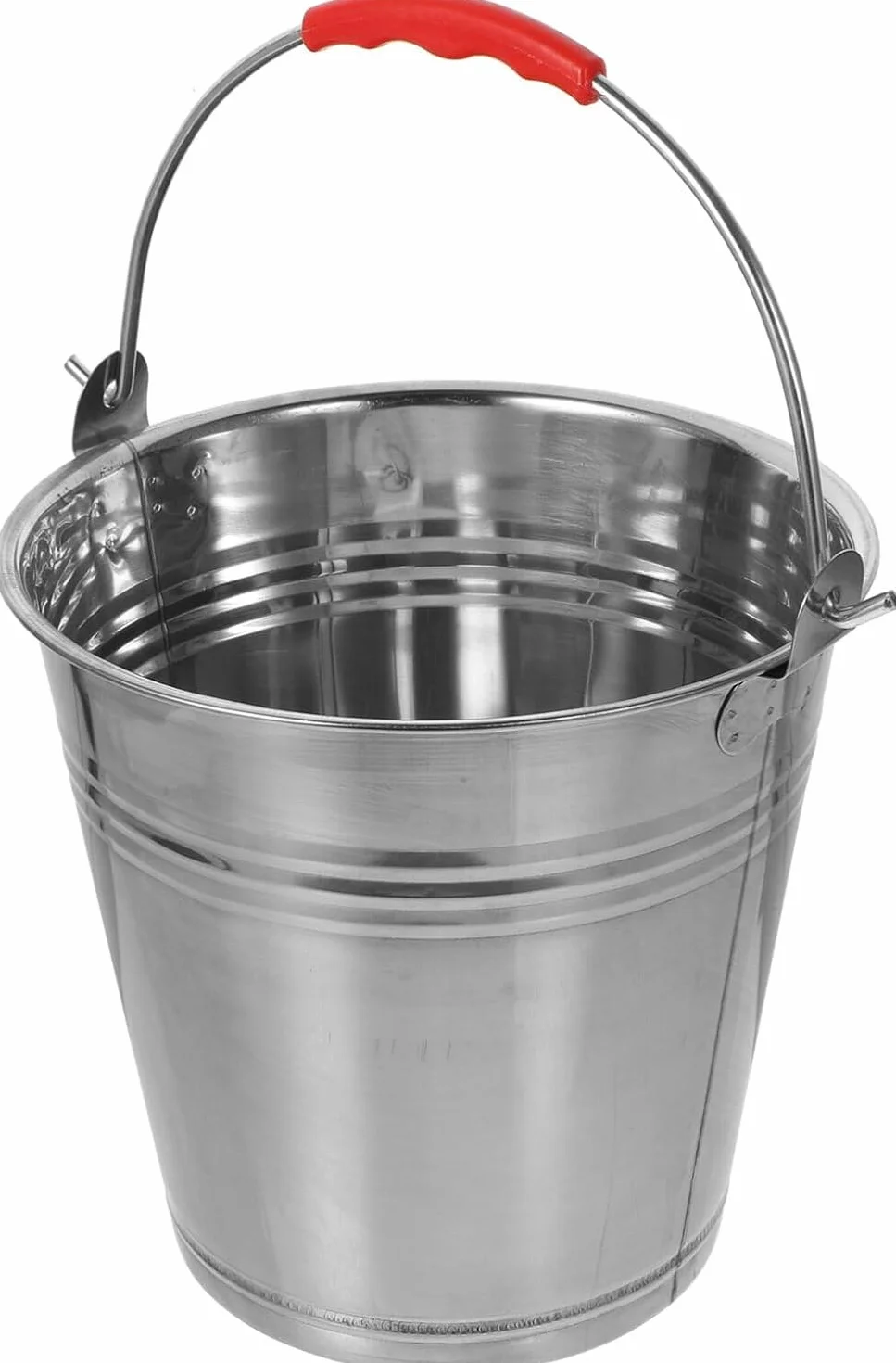 Mayuela - Secchio con Manico in Metallo - Secchio per Cenere Camino, Acqua, Giardino, Multifunzione - Bidone en Metallo - Bidone per Cenere Camino, Acqua, Giardino - Bucket - 6 Litri