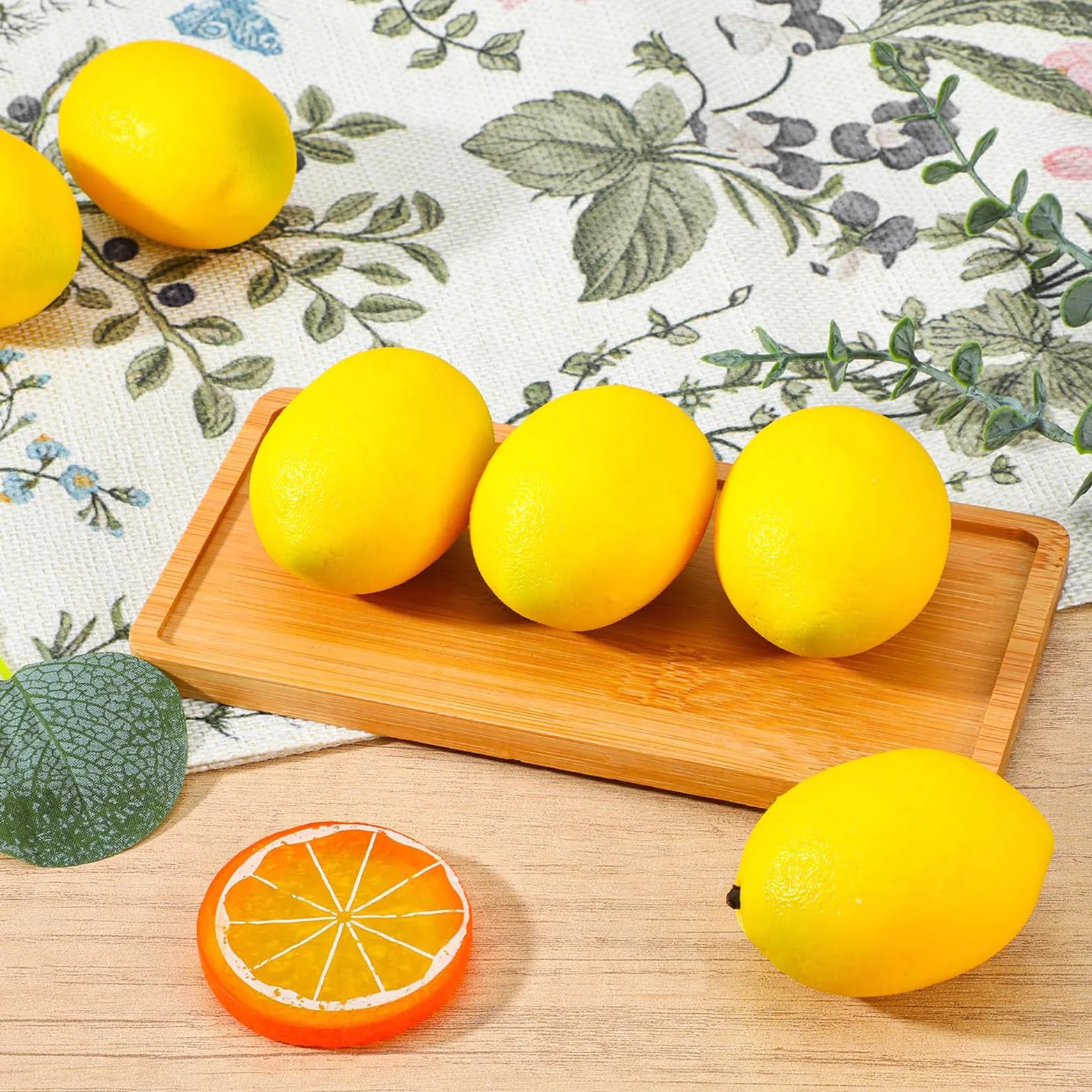 Finti Limone Artificiale Giallo Frutta Finta Decorazione Domestica Festa Ghirlanda Natalizia