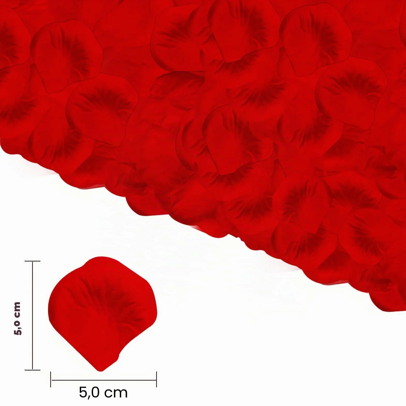 Petali di Rosso Artificiali 1200 pezzi Matrimonio San Valentino Centro Tavola